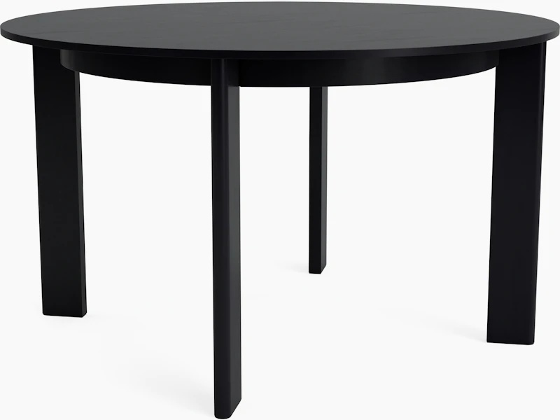 Chisel 4-leg table in black oak