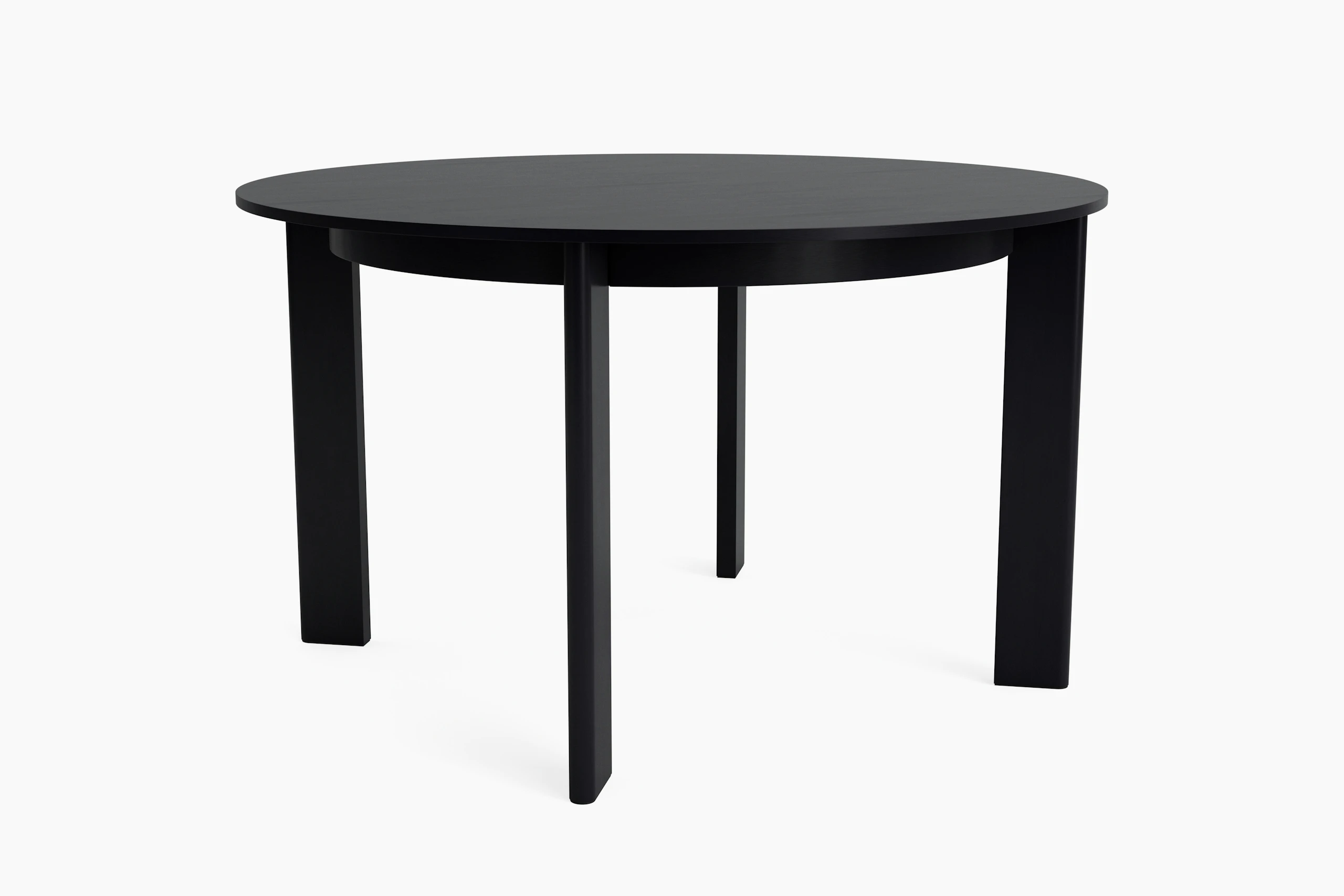 Chisel 4-leg table in black oak