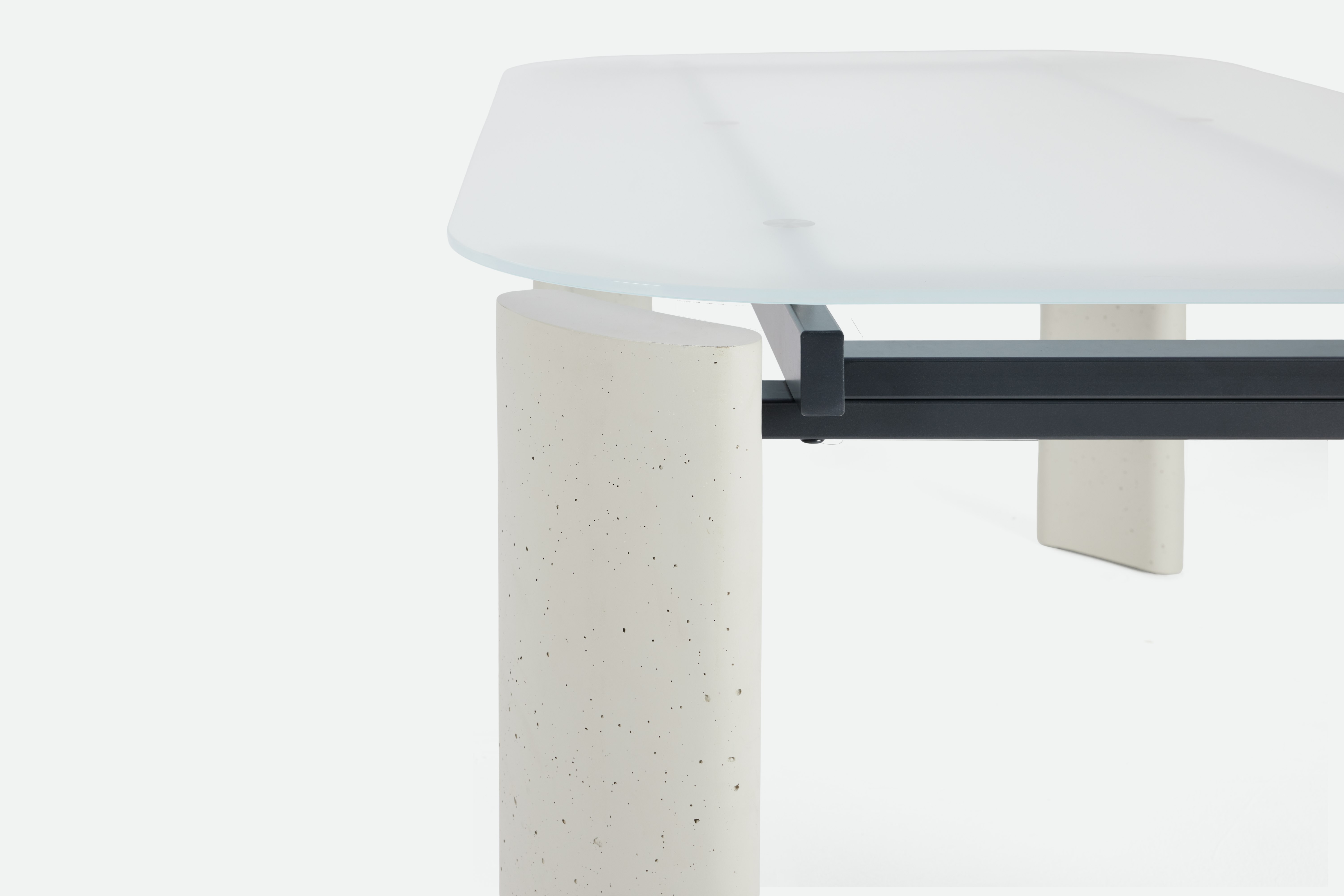 Paku Paku Dining Table - 75 inch, Clear