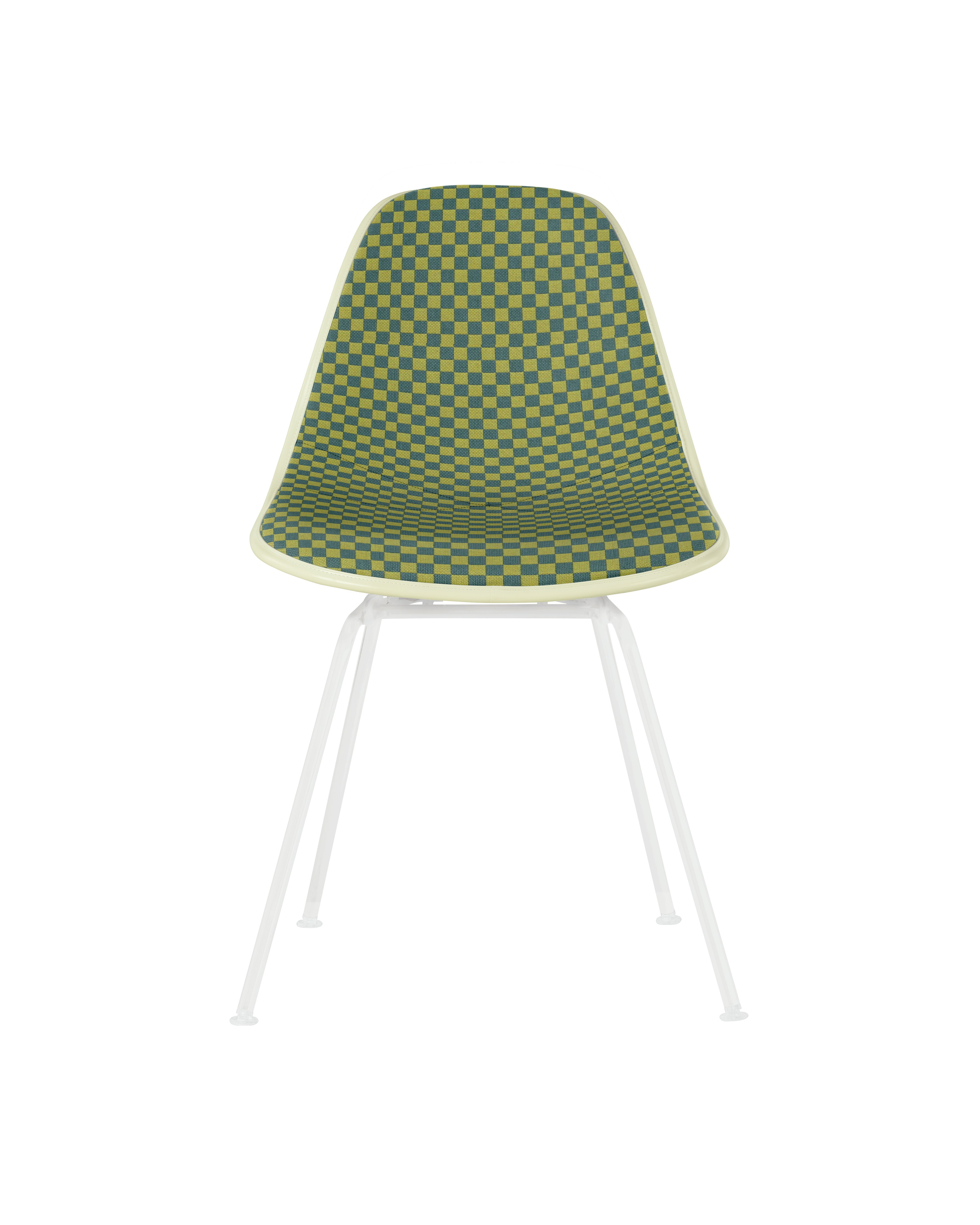 Eames Upholstered Molded Fiberglass Side Chair