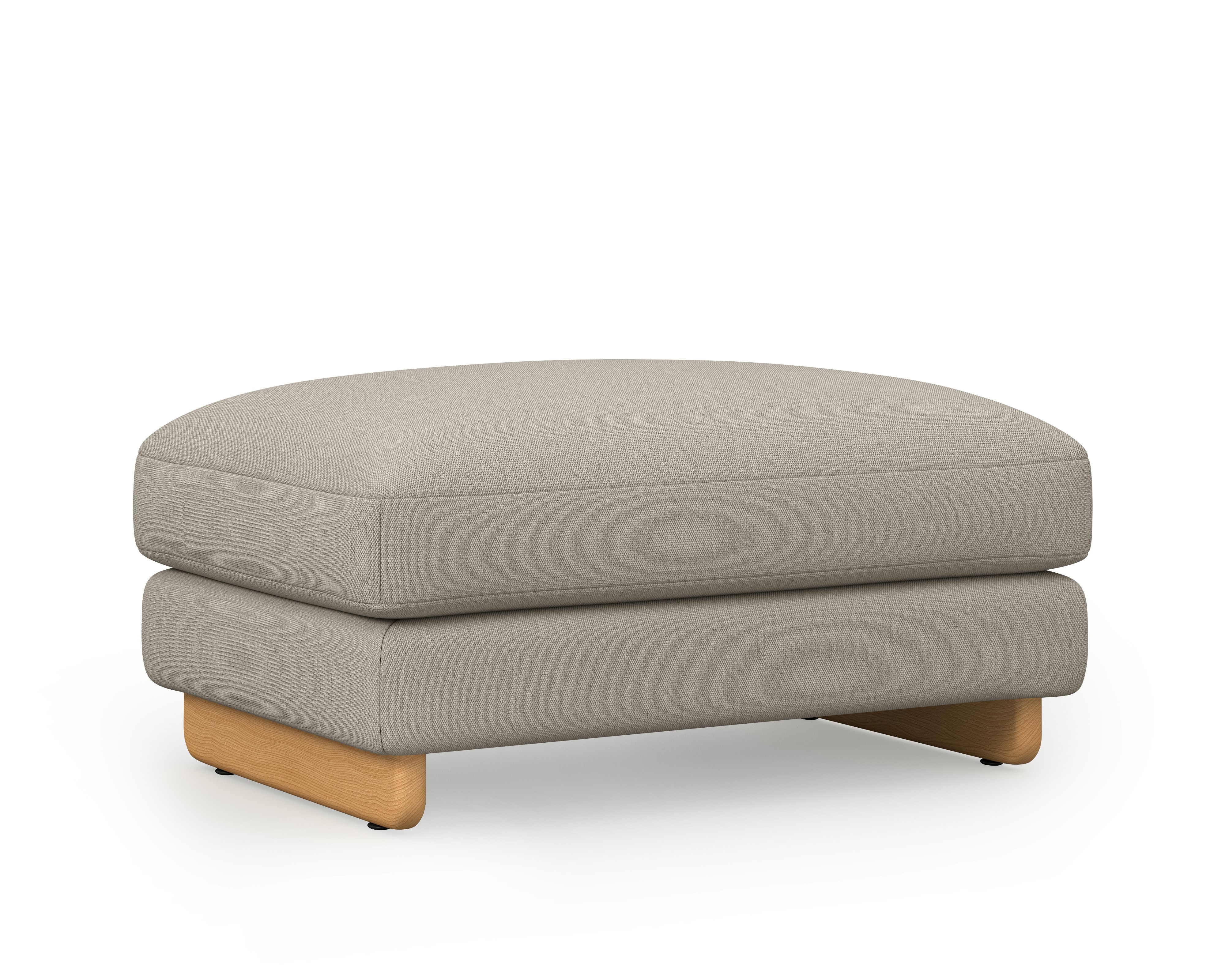 Contra Ottoman - Large, Album Linen, Wisp, Oak