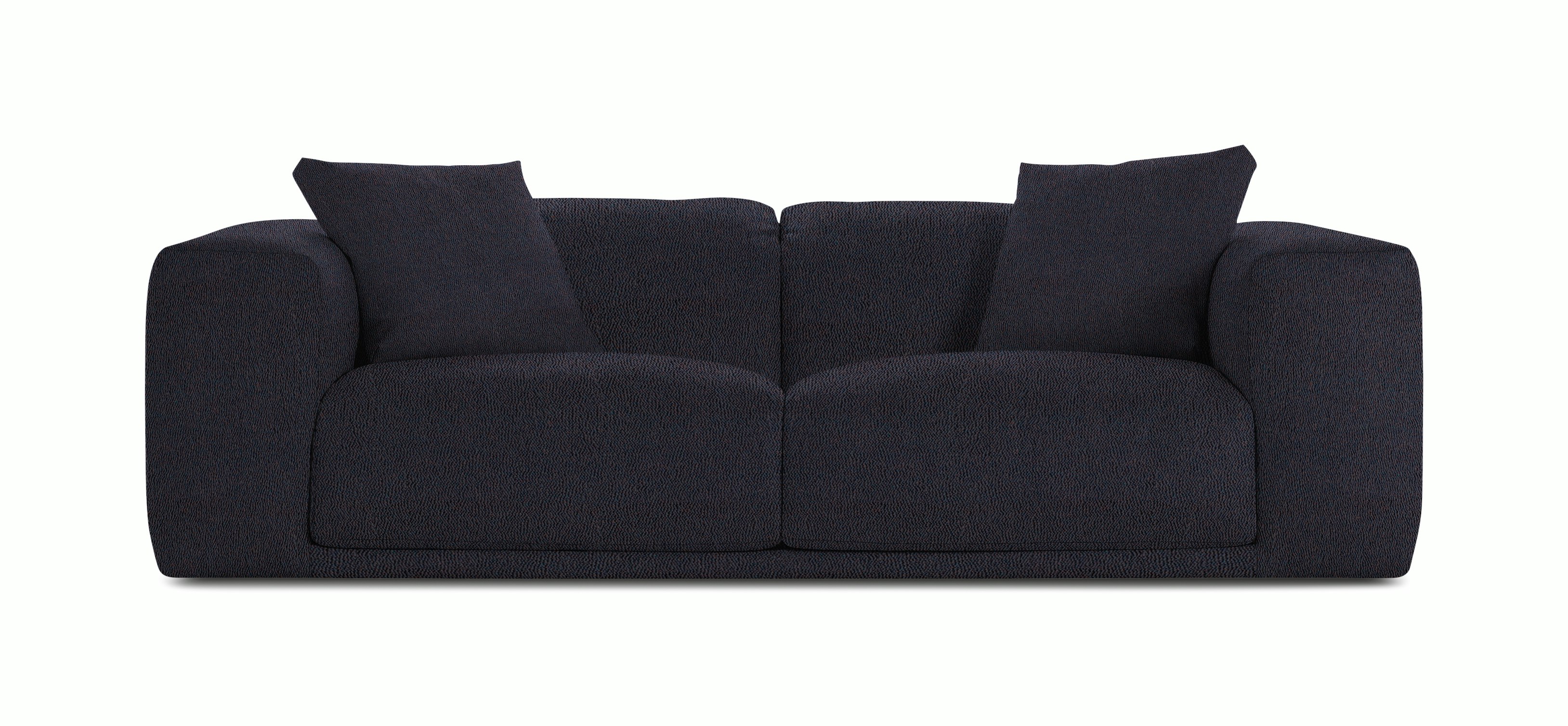 A Kelston Sofa in Blue Red Melange viewed from the front.