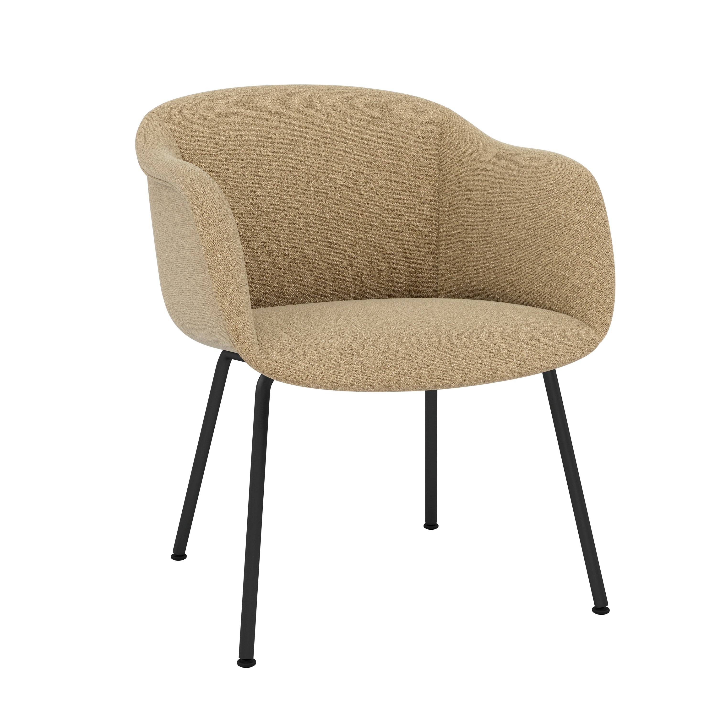 Fiber Soft Armchair - Tube, Anthracite Black, Ecriture, 240