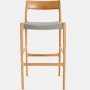 Moller Model 77 Stool - Counter in Album Linen Wisp and Oak