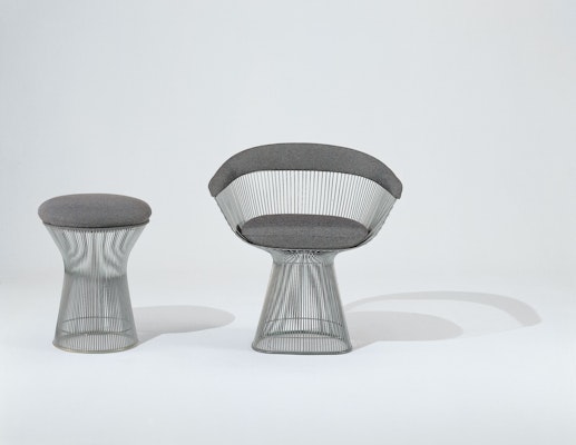 Platner Side Chair and Stool