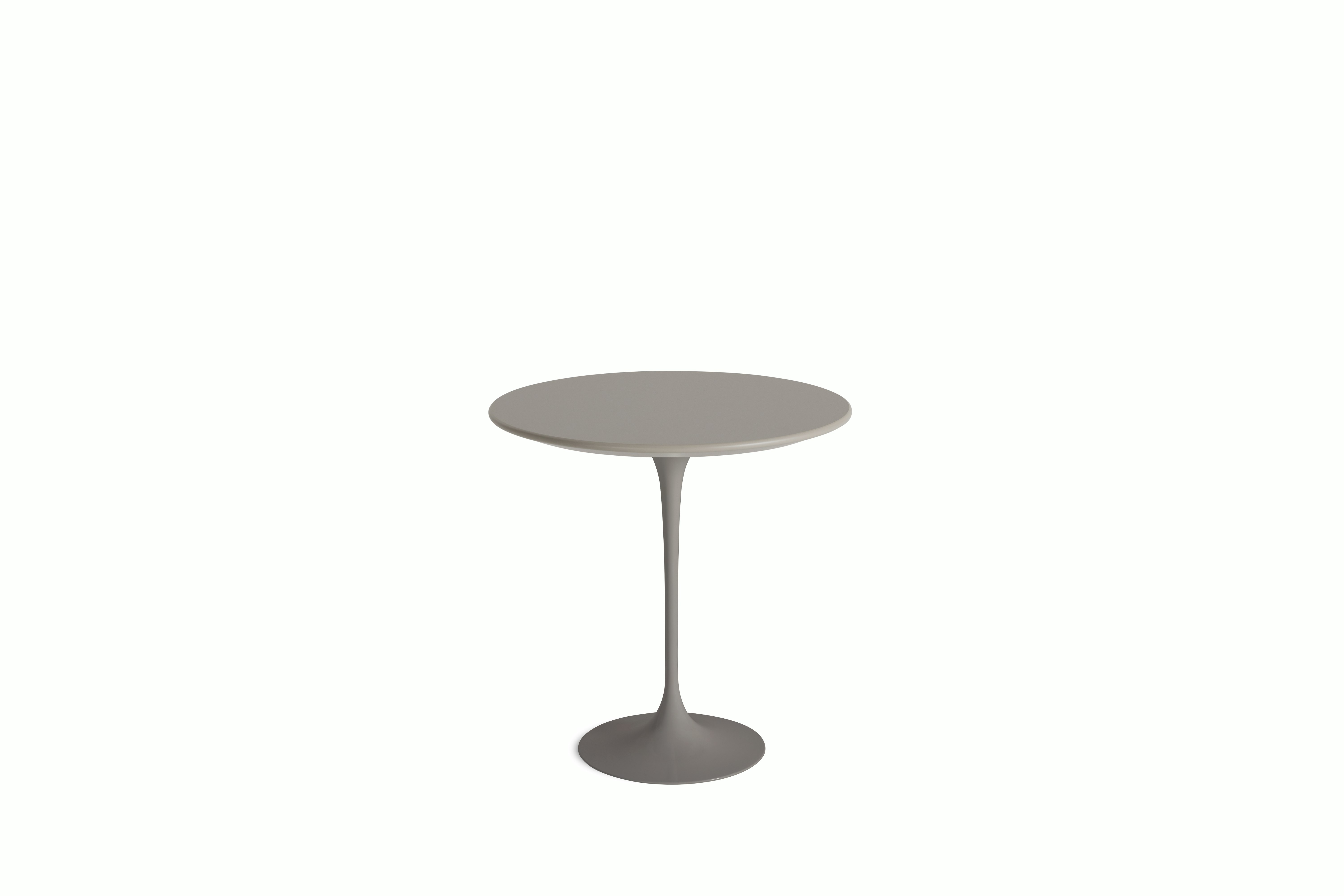 Saarinen Side Table - 20 Inch, Round, Modern Clay Laminate, Grey Base