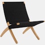 Cuba Outdoor Lounge Chair - black