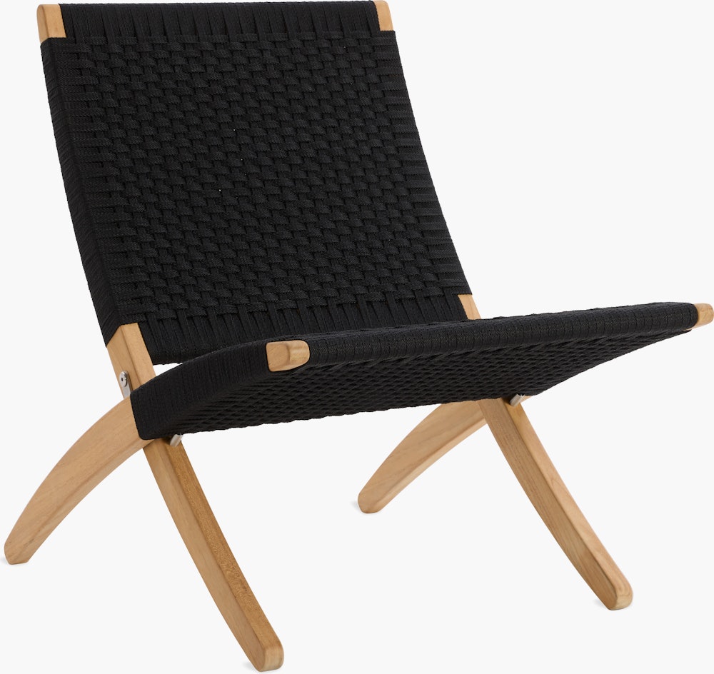 Cuba Outdoor Lounge Chair - black