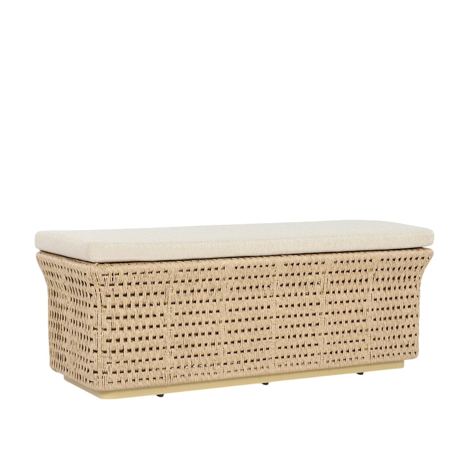 Oasis Outdoor Bench - All Weather Twisted Resin Cord