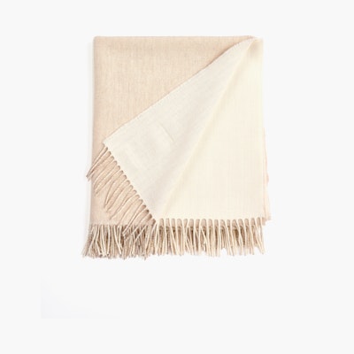 Stella Cashmere Throw - Cream Check Stella Cashmere Throw - Cream Check