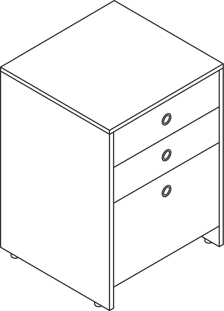 A line drawing - Sled Base Pedestal