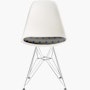 Eames Molded Plastic Side Chair with Seat Pad Eames Molded Plastic Side Chair with Seat Pad