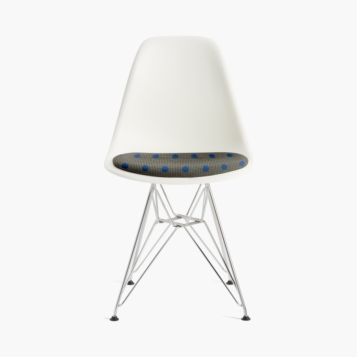 Eames Molded Plastic Side Chair with Seat Pad Eames Molded Plastic Side Chair with Seat Pad