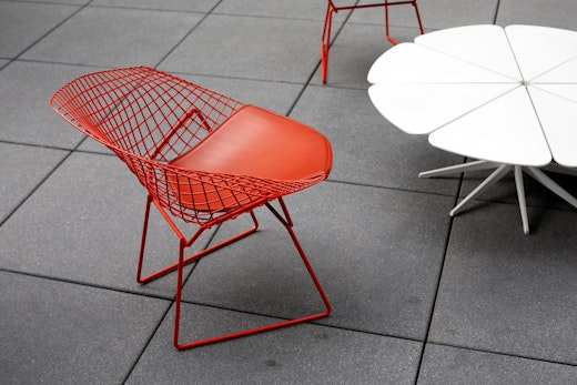 Bertoia Diamond Chair Richard Schultz Petal Coffee Table outdoor community shared spaces