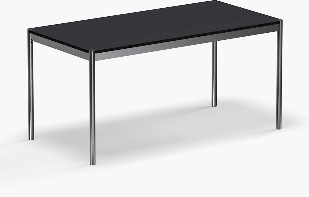 USM Haller Work Table - Black Laminate