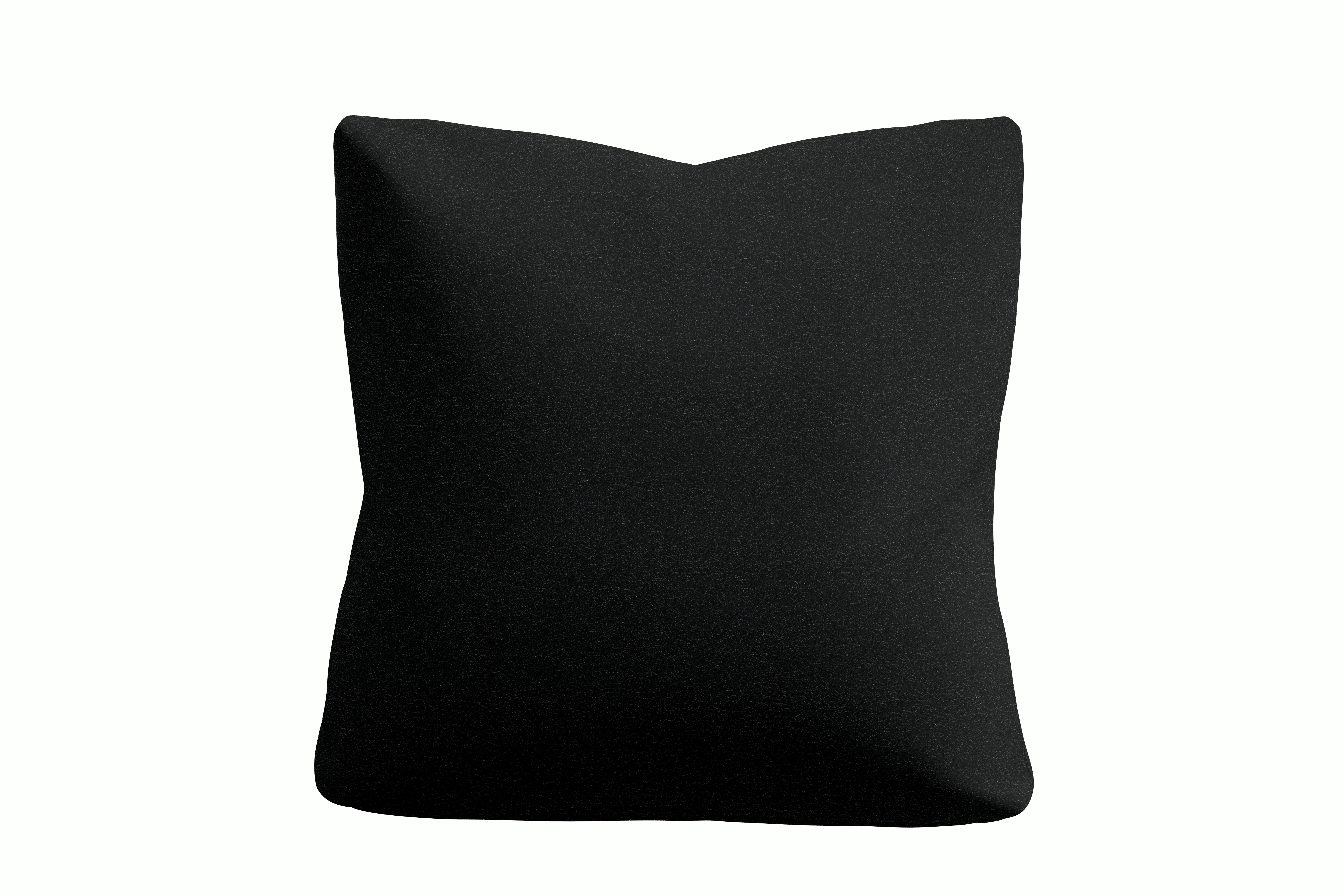 Irvin Throw Pillow - Standard,  Vienna Leather,  Ebony