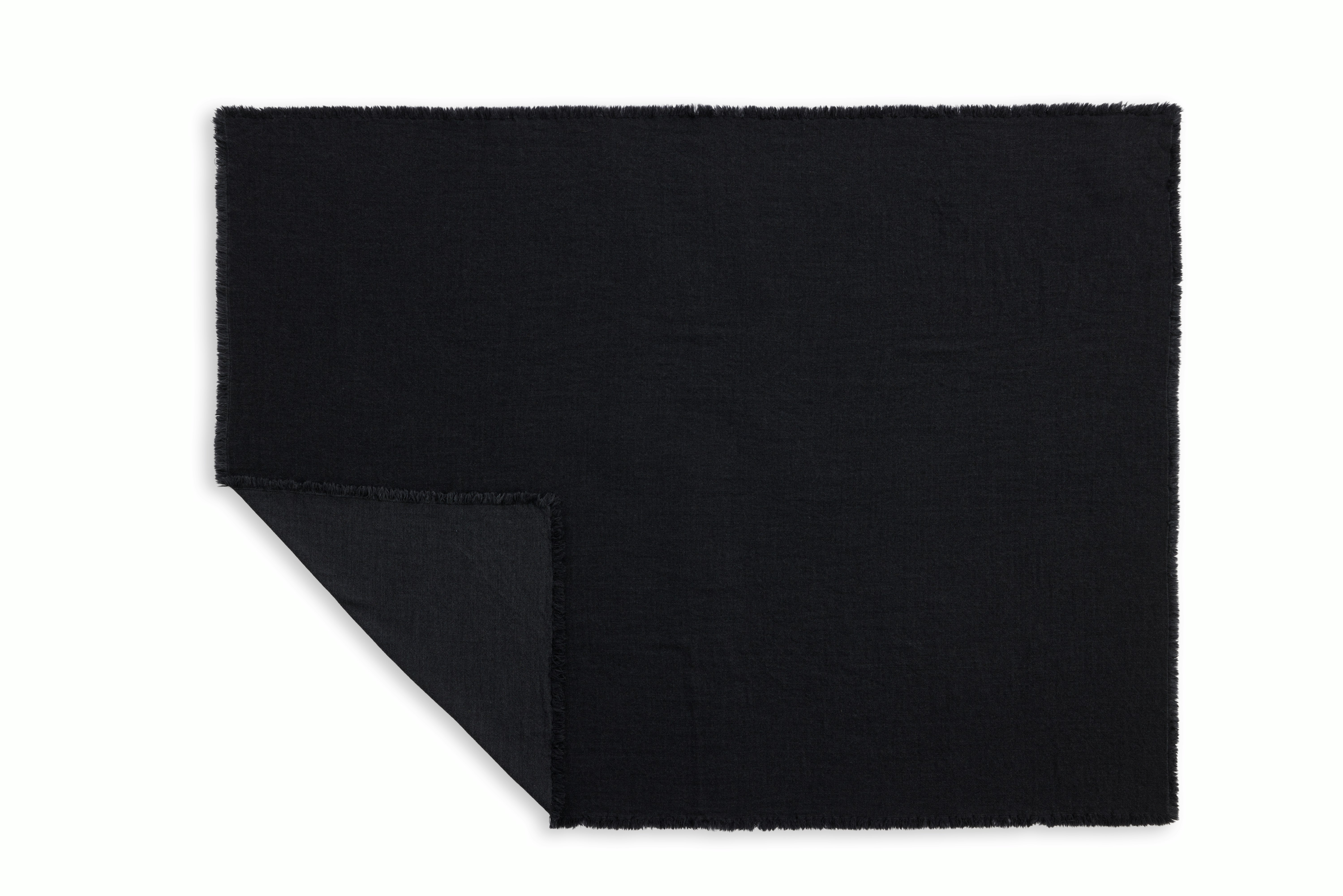 Gabriel Throw - Black, 6' x 9'  envelope packaging