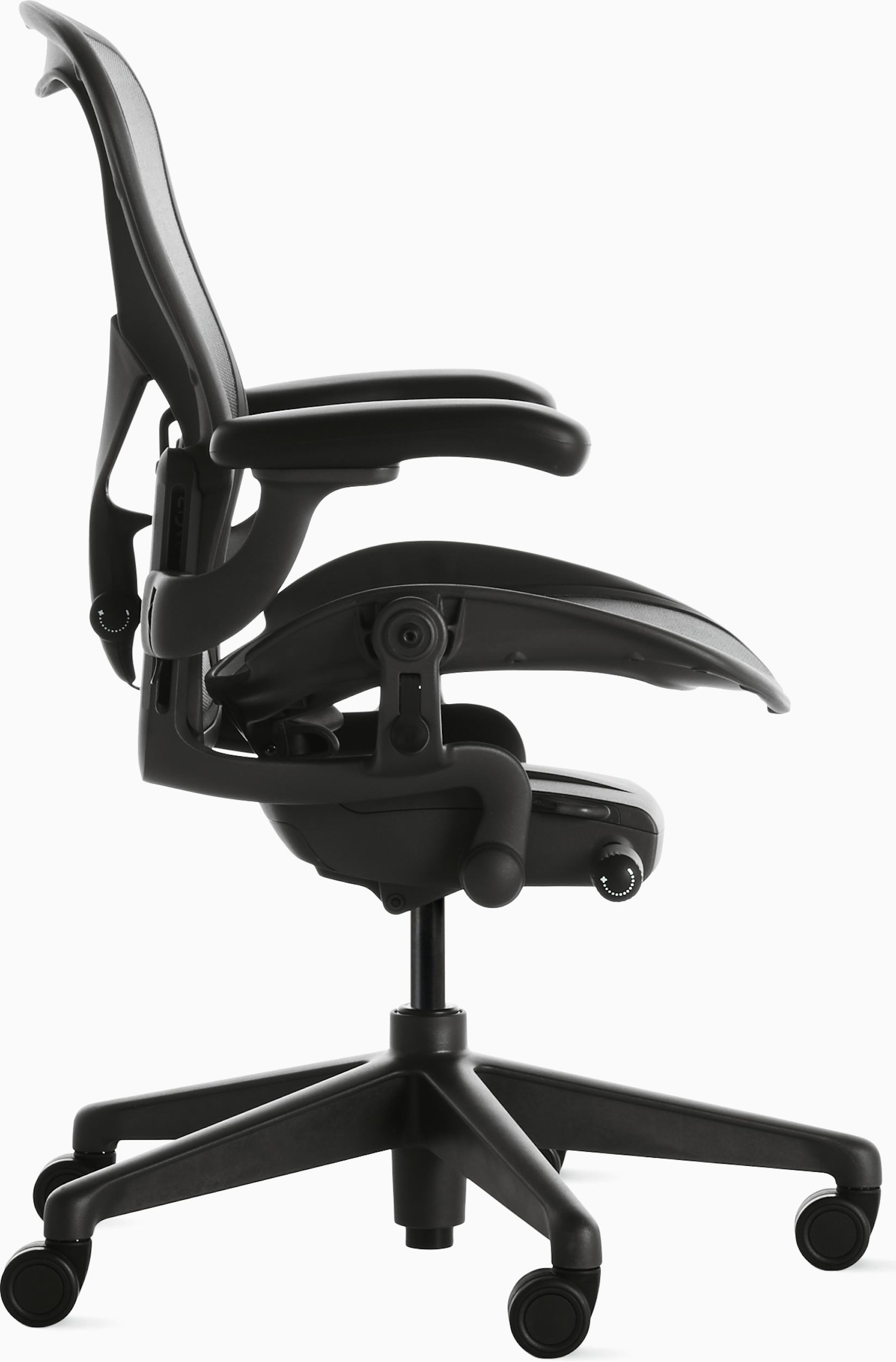 ENGINEERED NOW ENjoy Original Herman Miller Aeron Graphite Mesh Headrest  Chair, Mesh Seat Material H3RE-GRAPHITE - The Home Depot