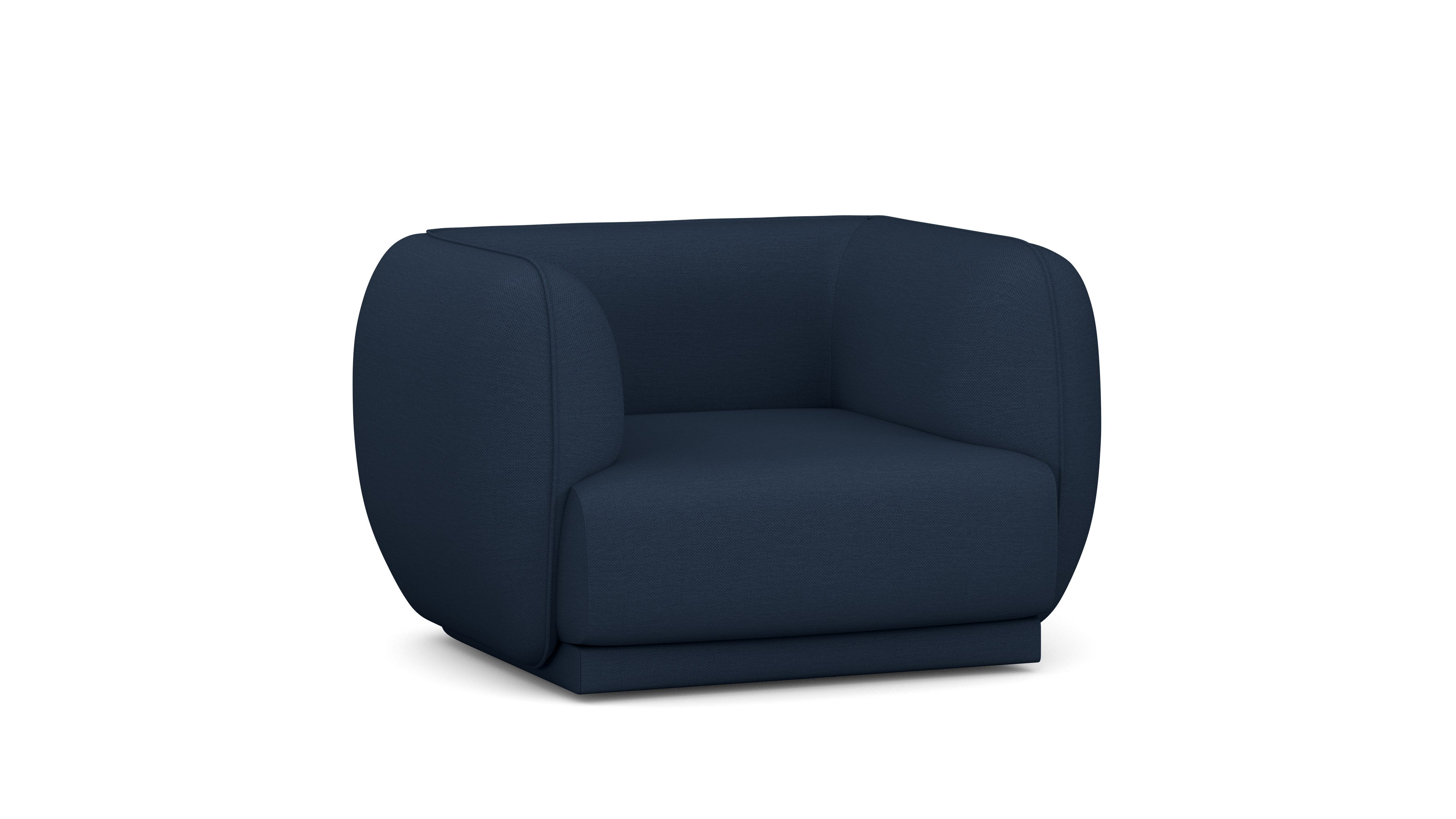A Meris Armchair in Society viewed from an angle.
