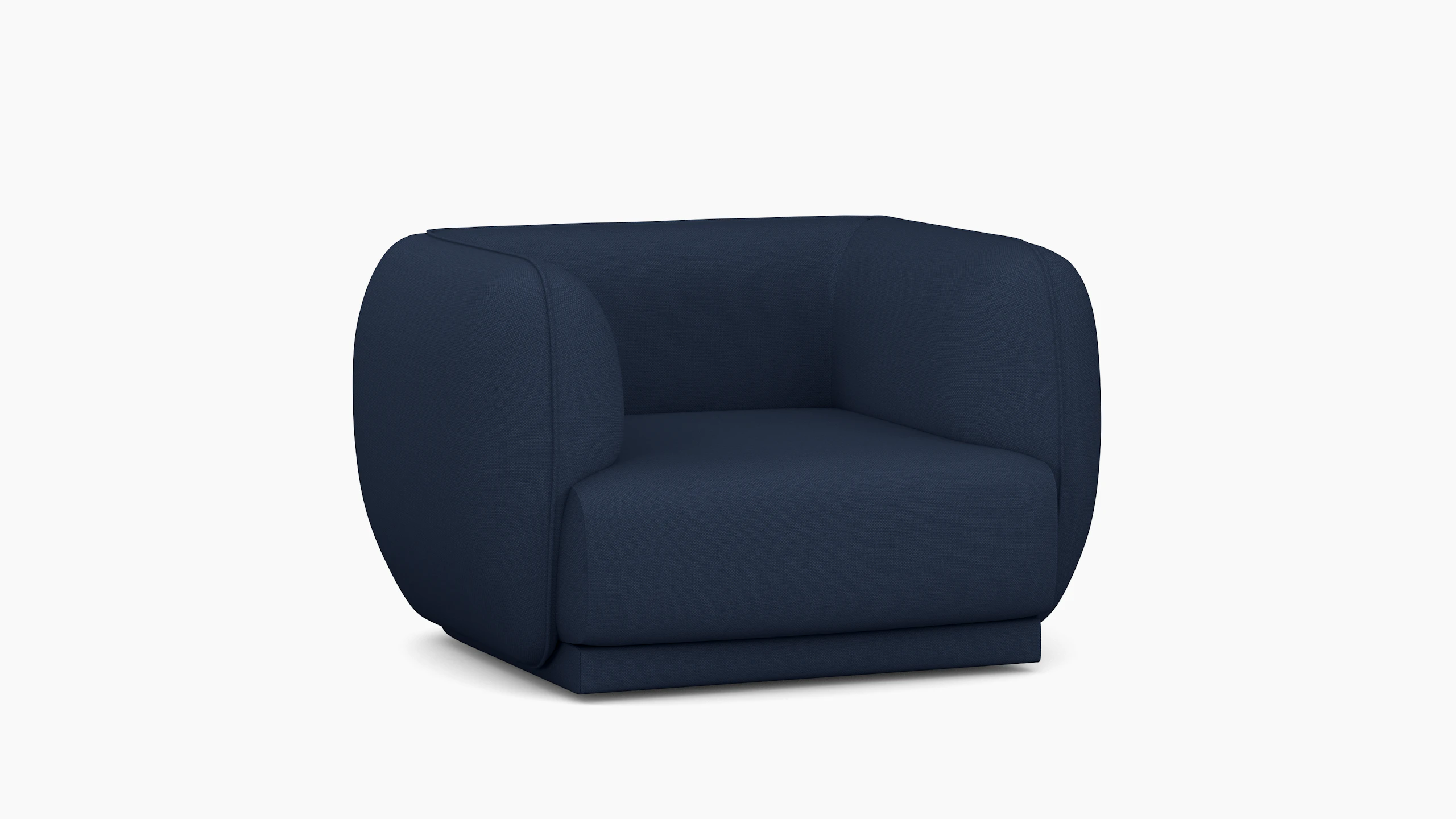 A Meris Armchair in Society viewed from an angle.