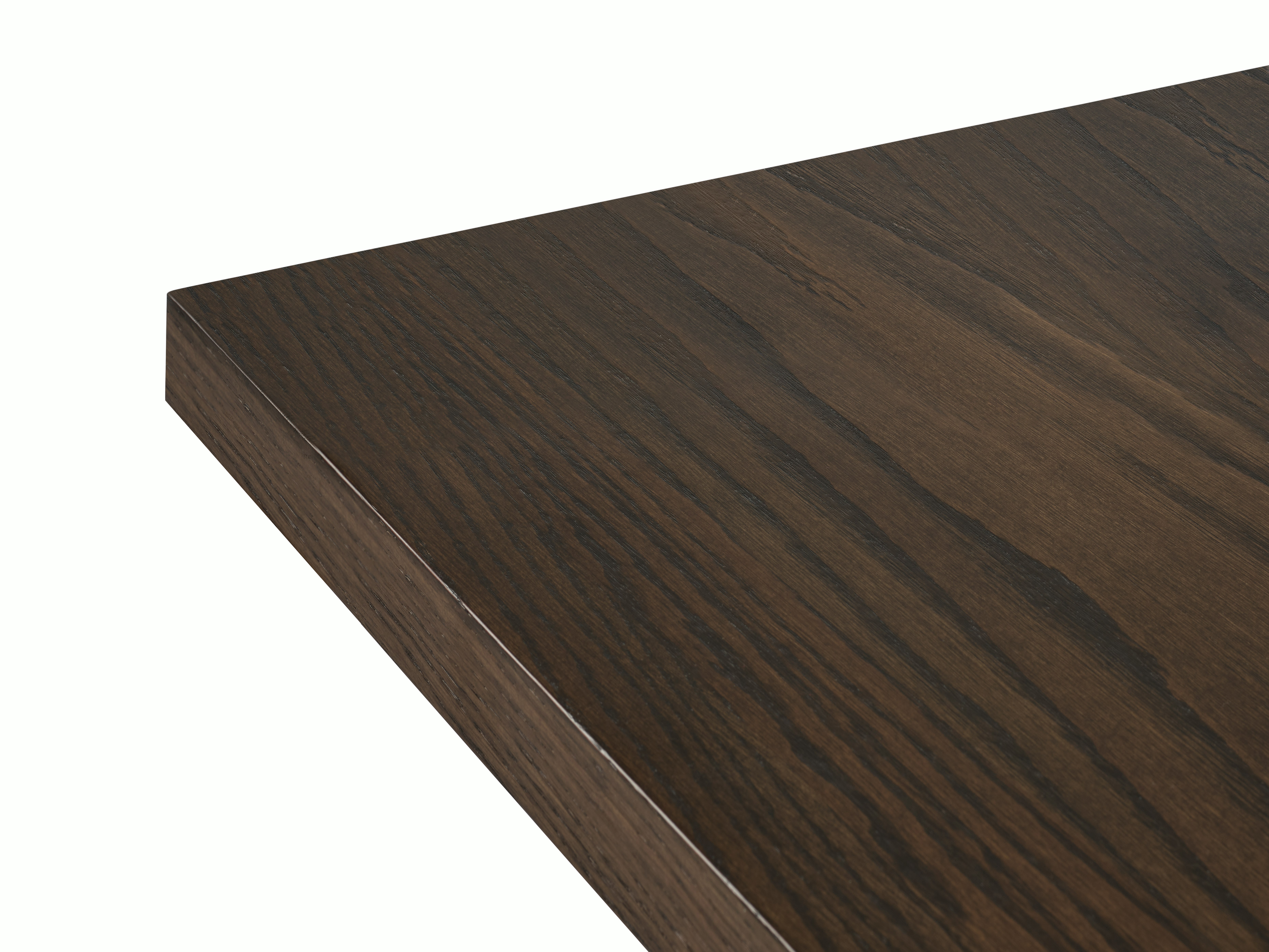 Land Table, Umber on Oak, Detail of top