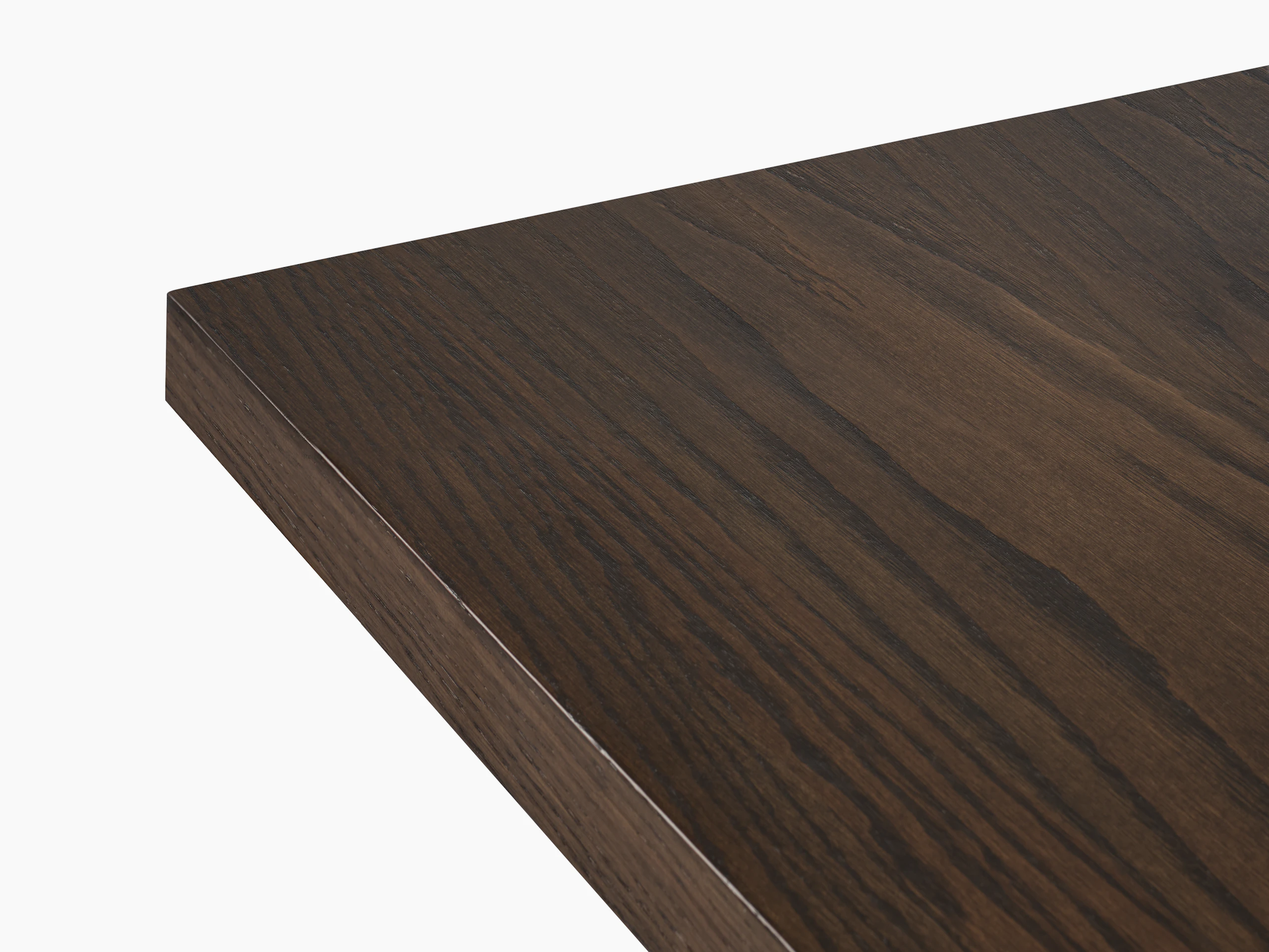 Land Table, Umber on Oak, Detail of top