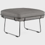 Wireframe Ottoman -  Whim,  Pewter,  Black