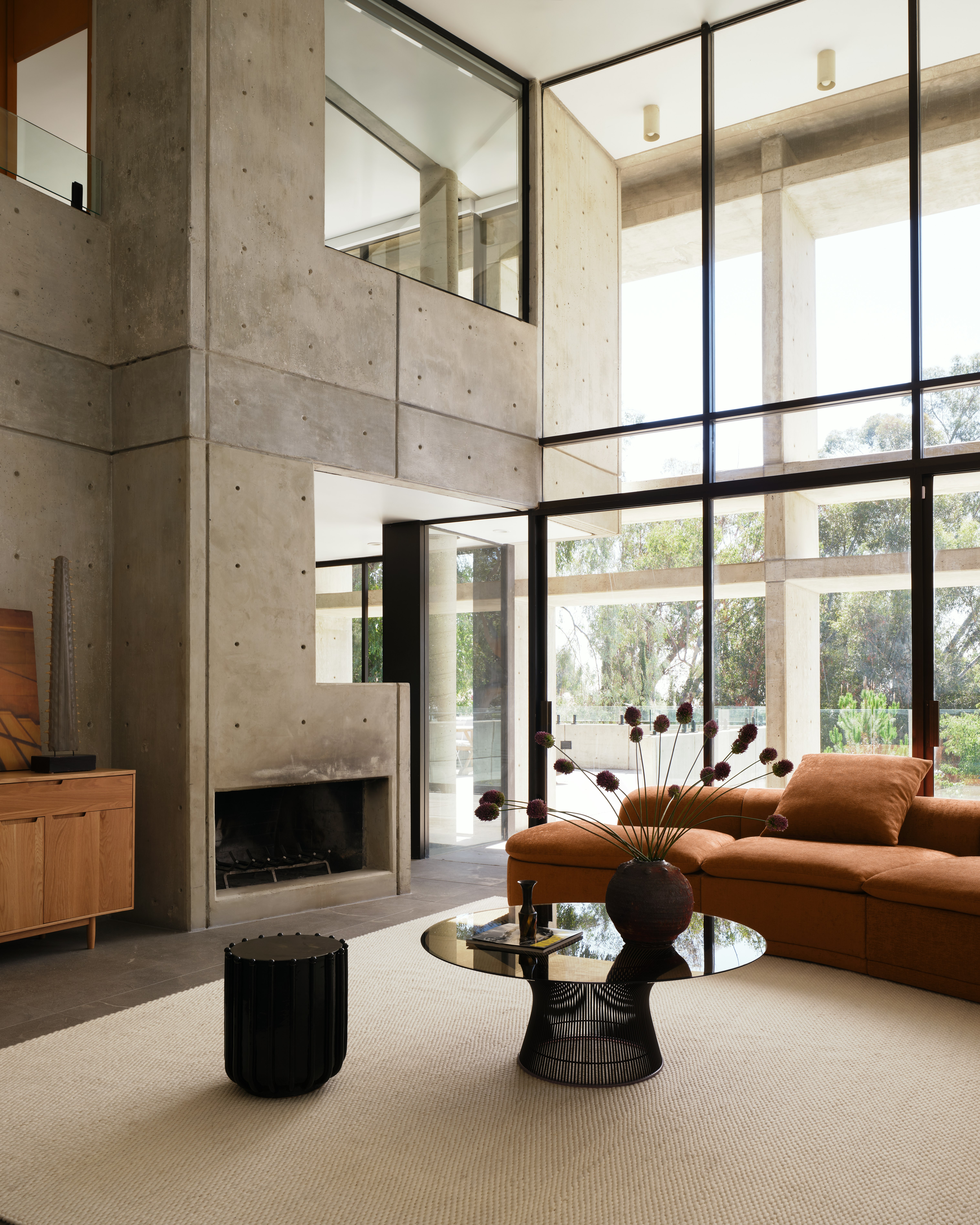 Atlason Composed Modular Sofa Open Sweep Sectional - 171", Crypton Robusta, Rattan, LAF