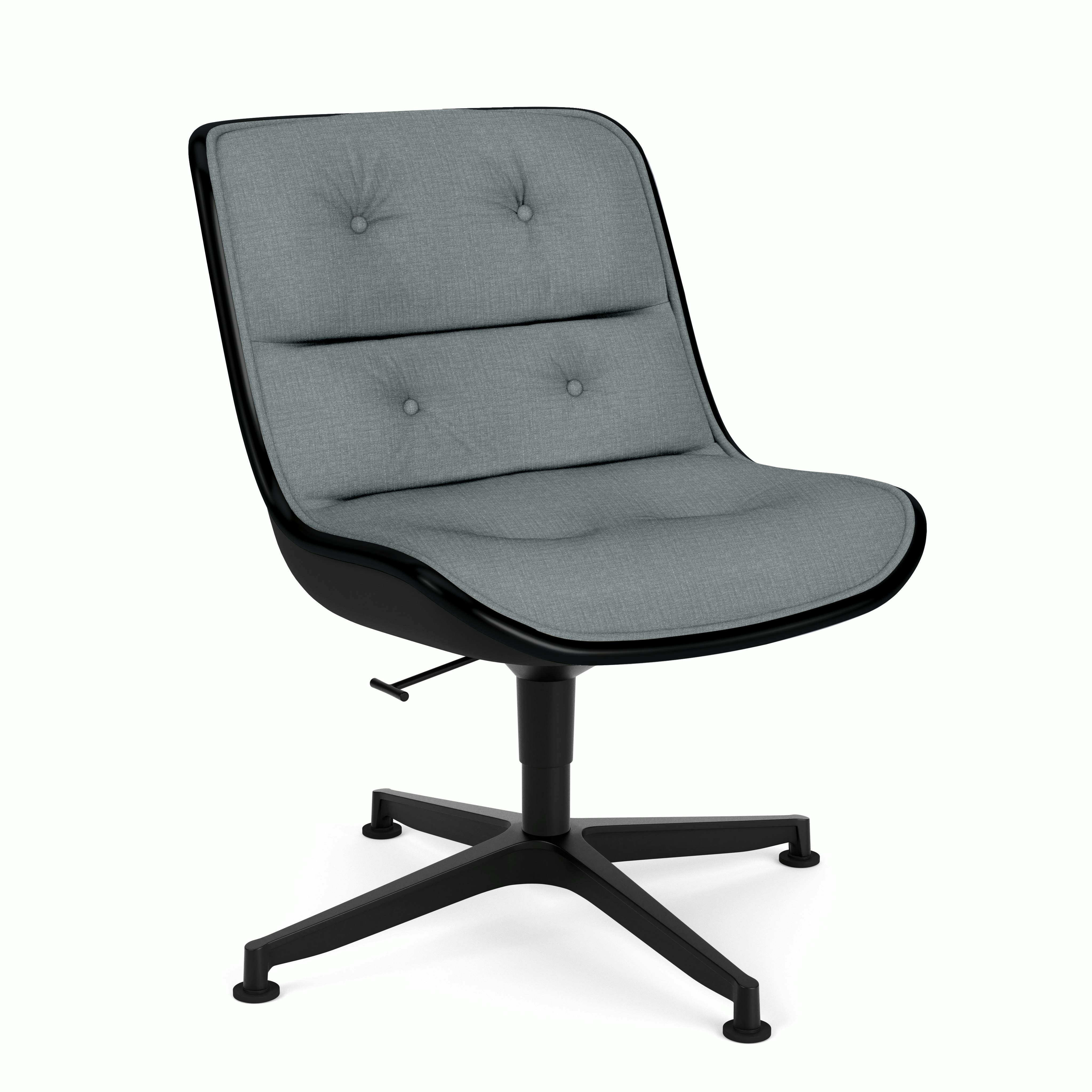 Pollock Executive Side Chair - 4 Star,  Black,  Topos,  Lowland