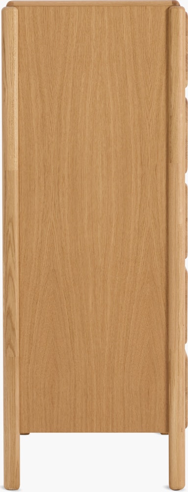 Simple Wood Dresser - Oak 5 Drawer Dresser