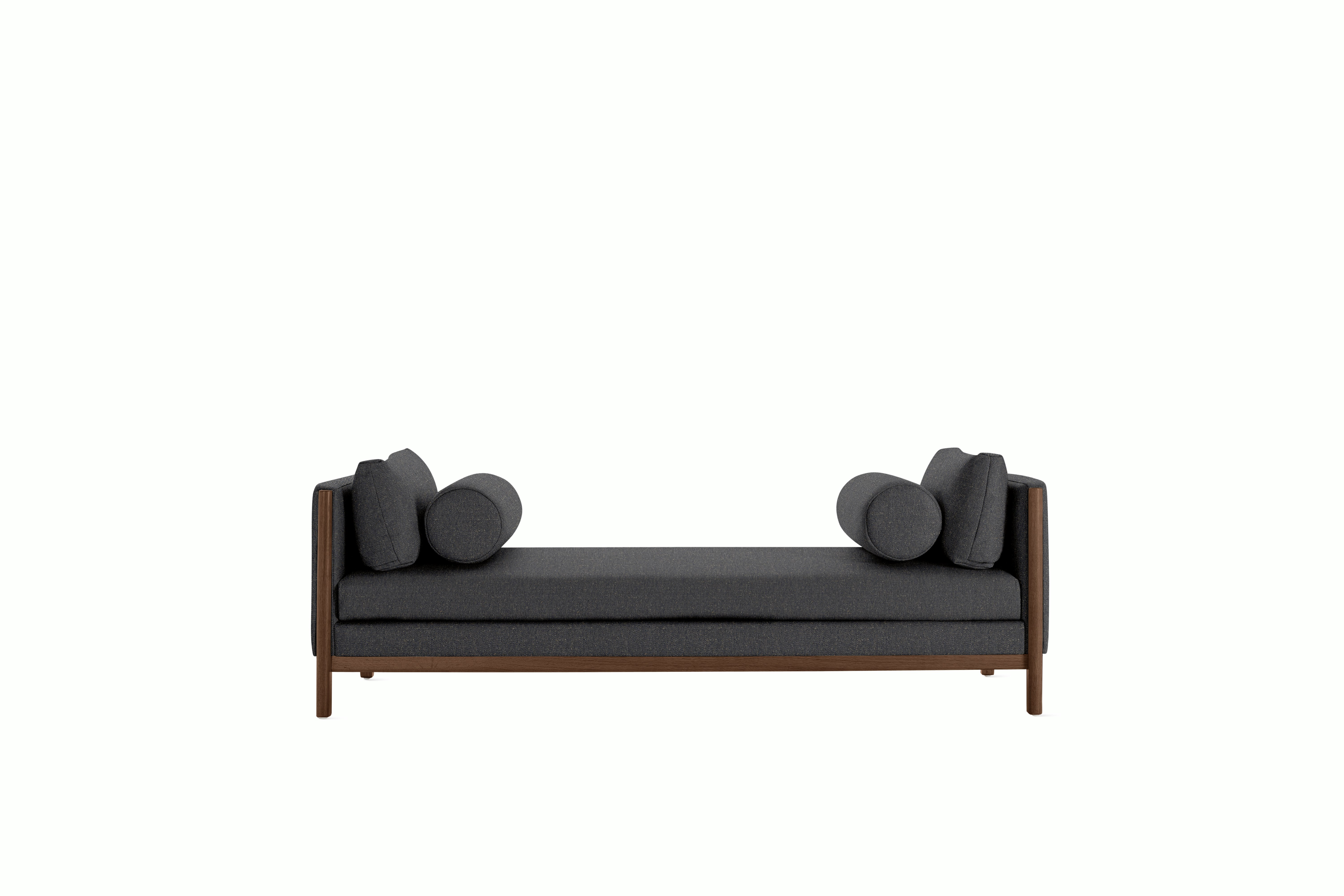 Emmy Chaise - With Bolsters, Album Linen, Millennium, Walnut