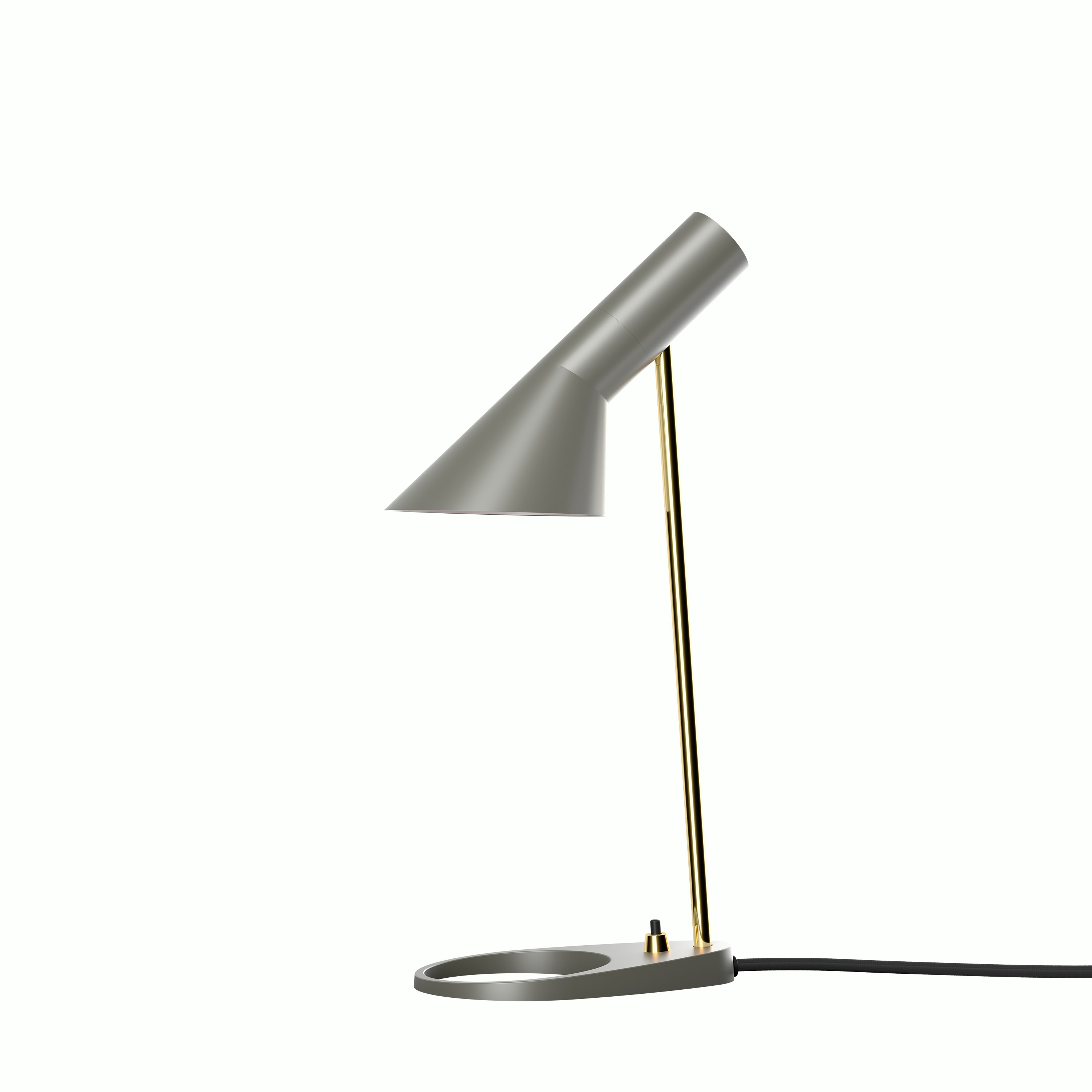 AJ Table Lamp - Standard, Warm Grey / Brass