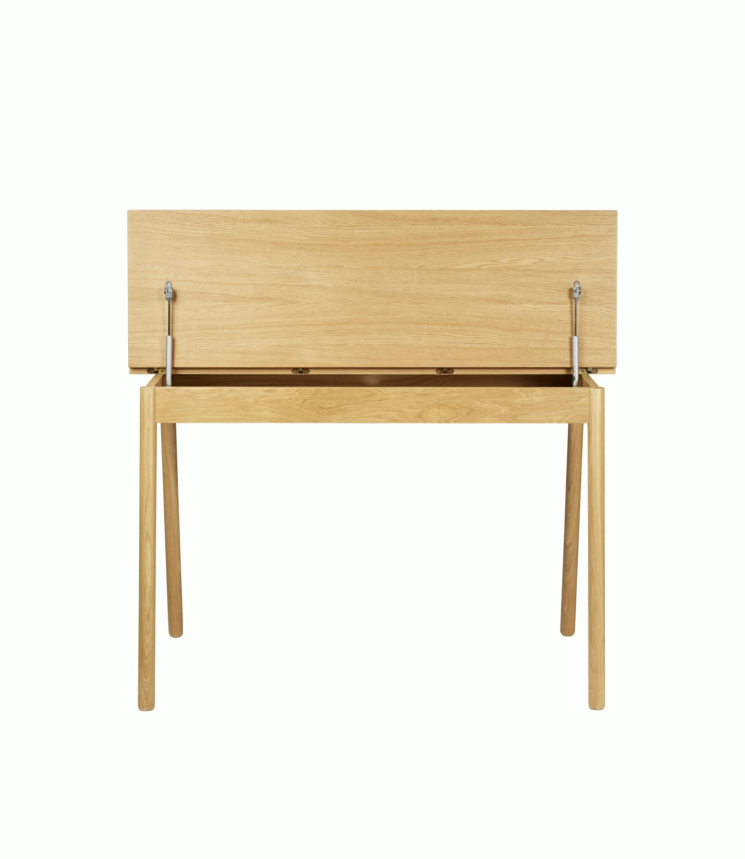 A detailed look at Norrebro Desk in Linoleum Nero.