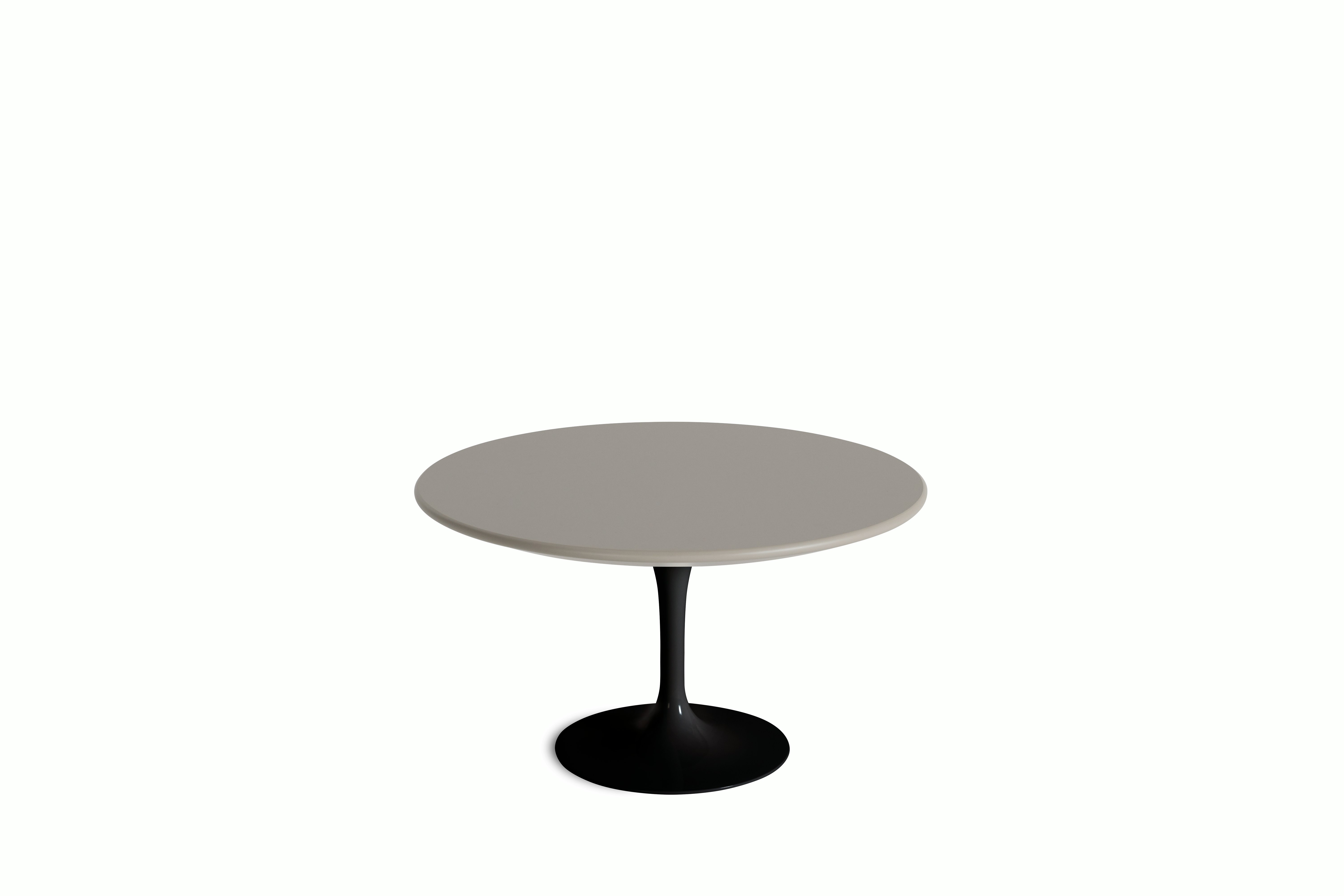 Saarinen Coffee Table - 35 Inch, Round, Laminate, Modern Clay, Black Base