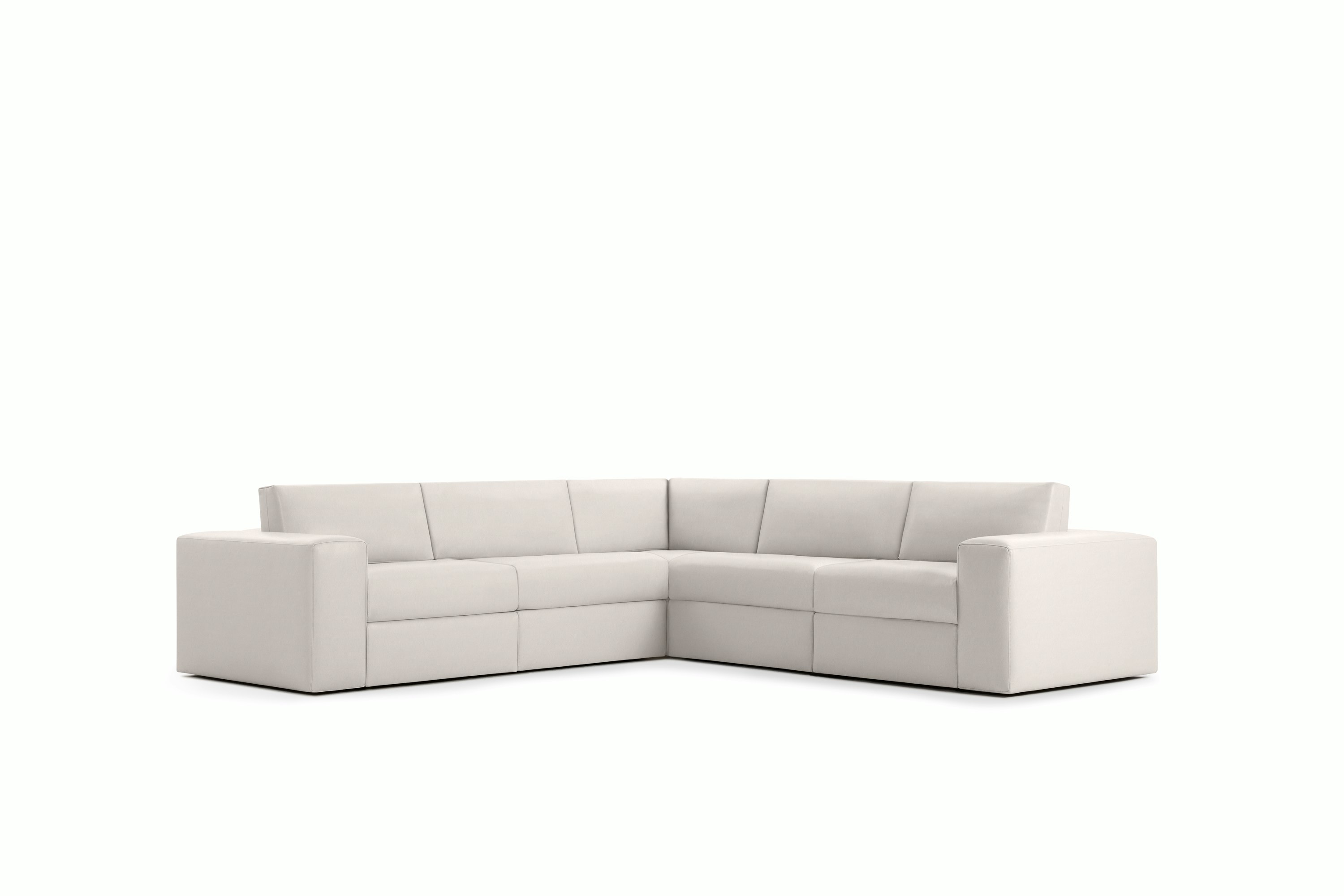 Irvin Corner Sectional -  Prone Leather,  Lotus