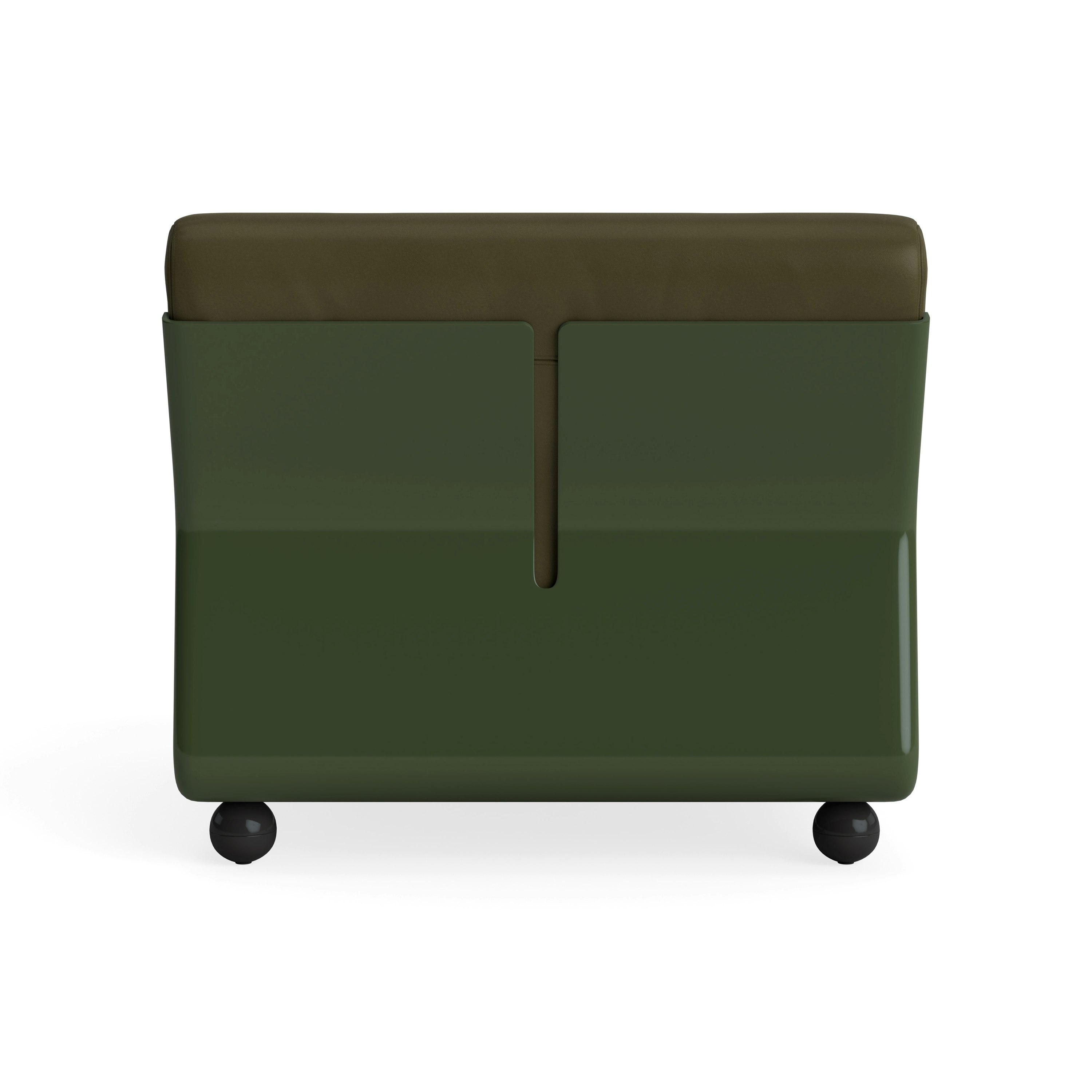 Amanta Chair - Sense Leather, Forest Green, Bottle Green