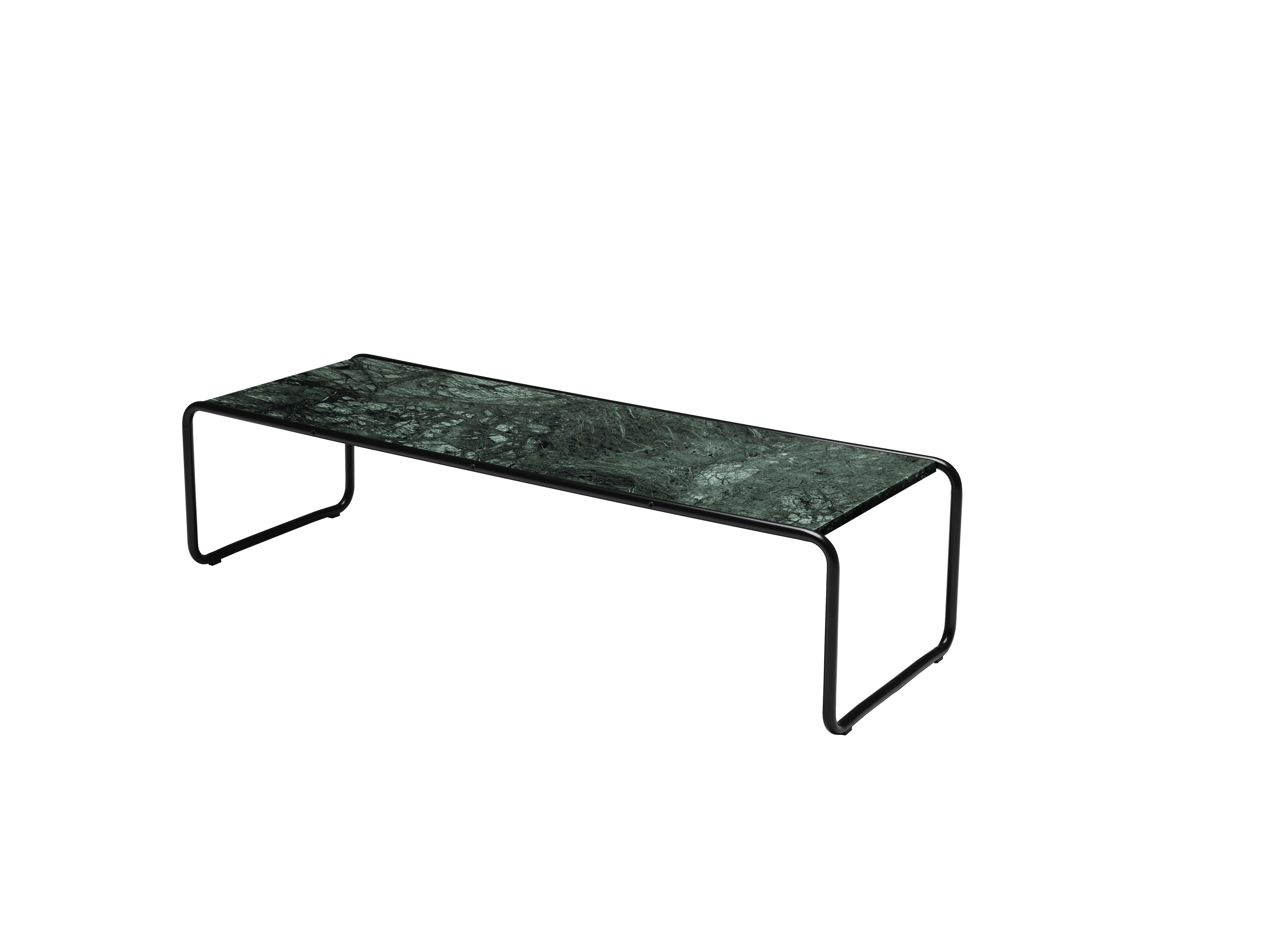 Laccio Table - Large,  Verde Alpi Marble,  Matte Black