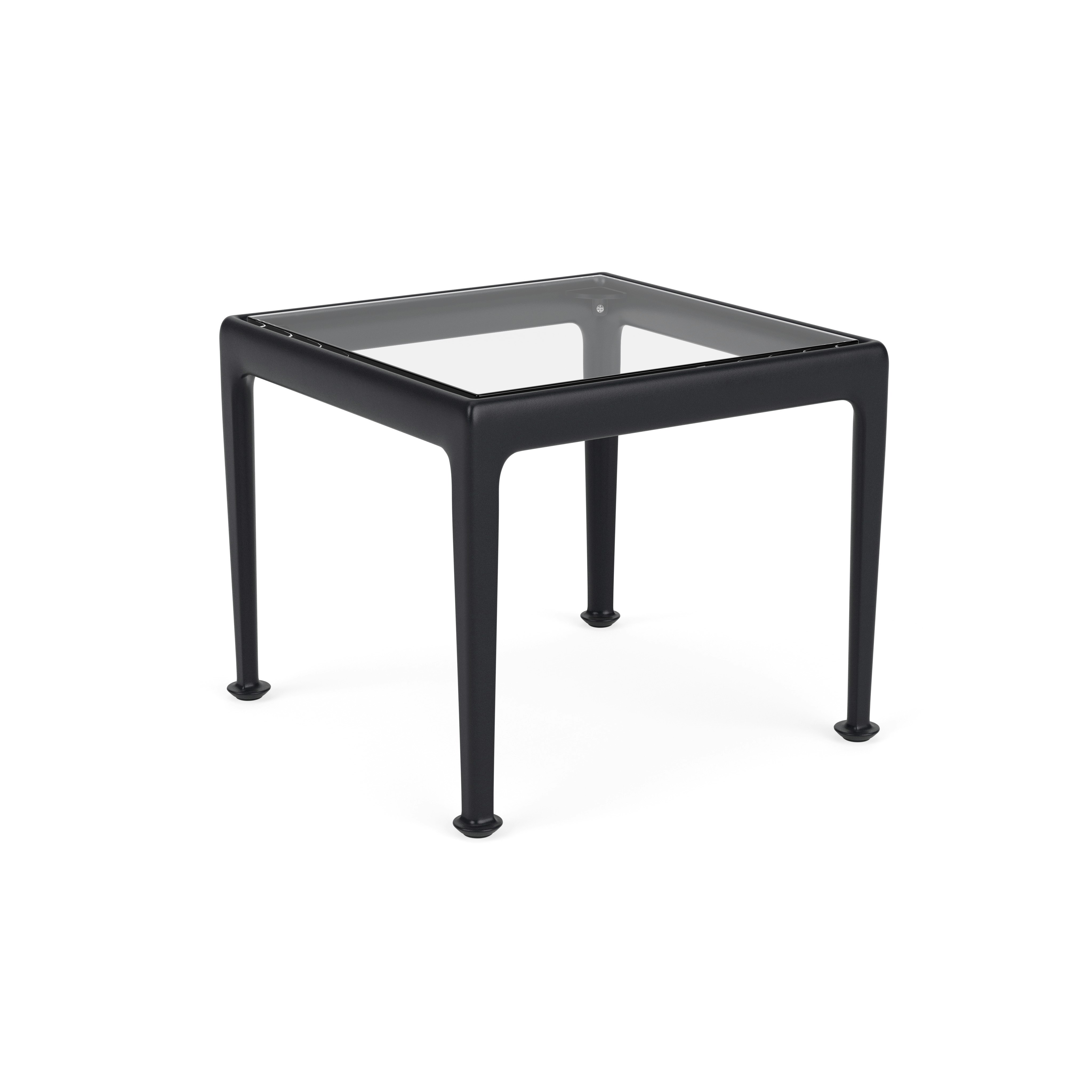 1966 End Table - Clear Glass, Onyx
