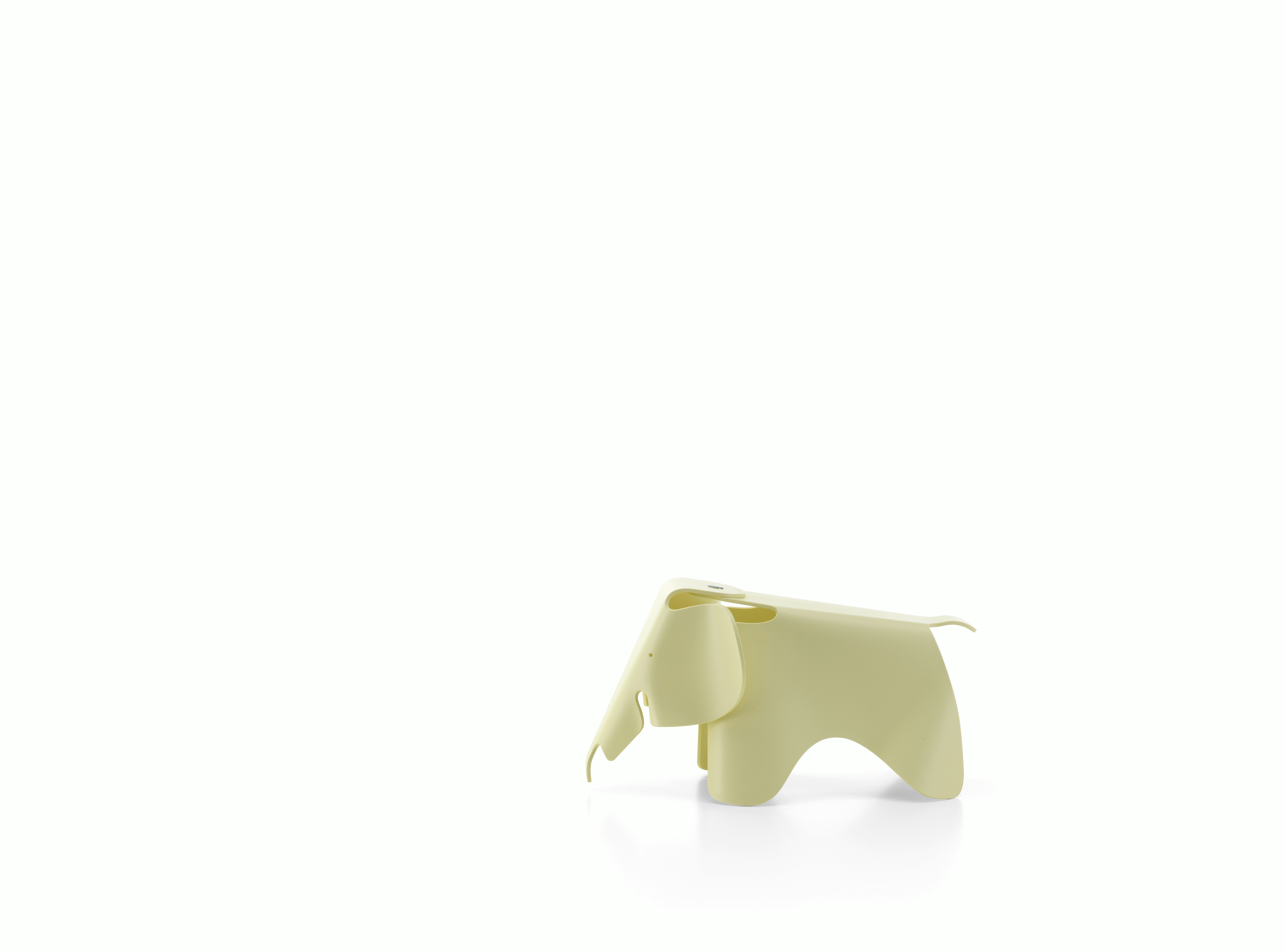 Eames Mini Elephant - Recycled Plastic, Canary