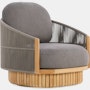Softlands Swivel Lounge Chair - blend,  coal
