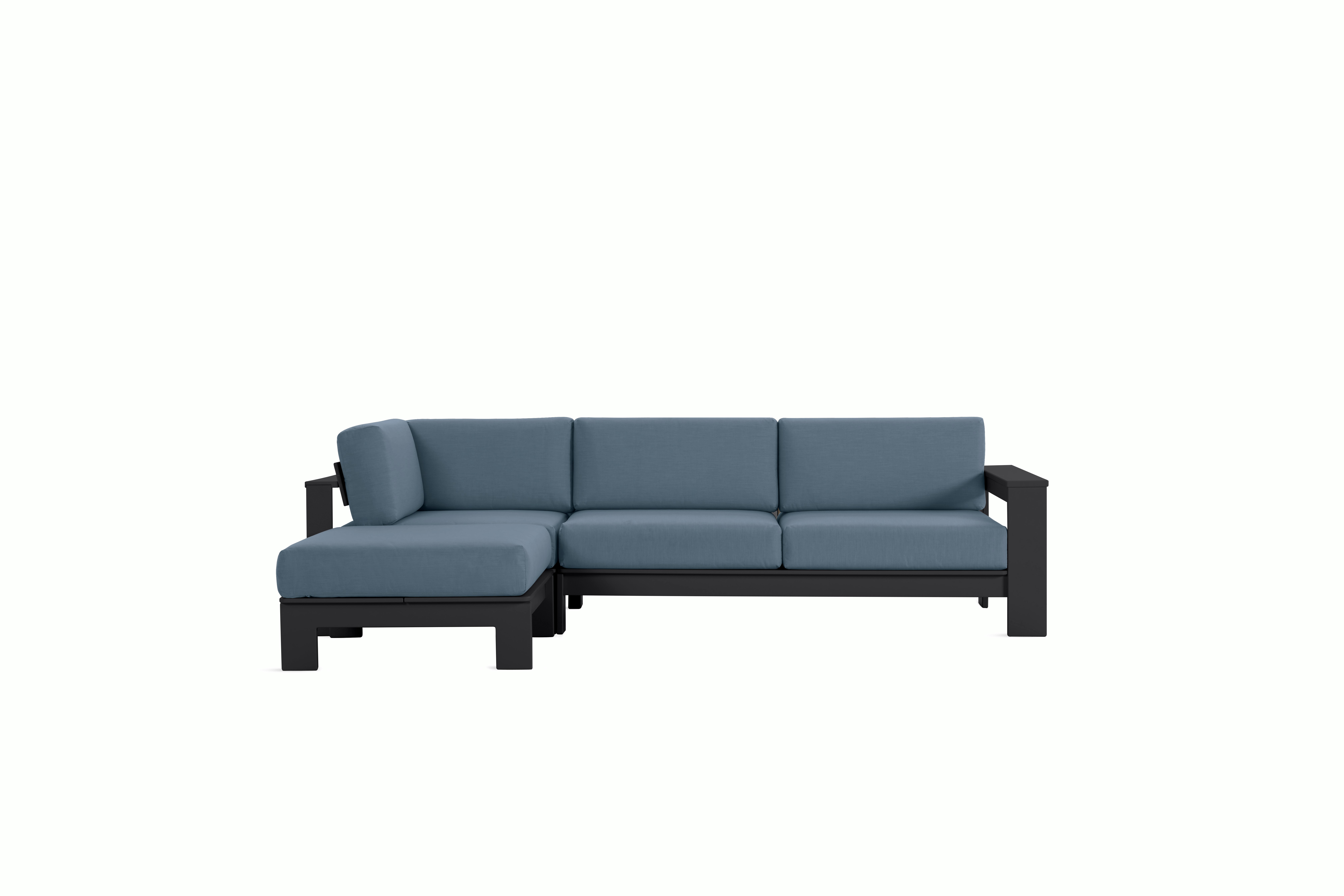 Pepin Sectional with Chaise - left,   black,   haze