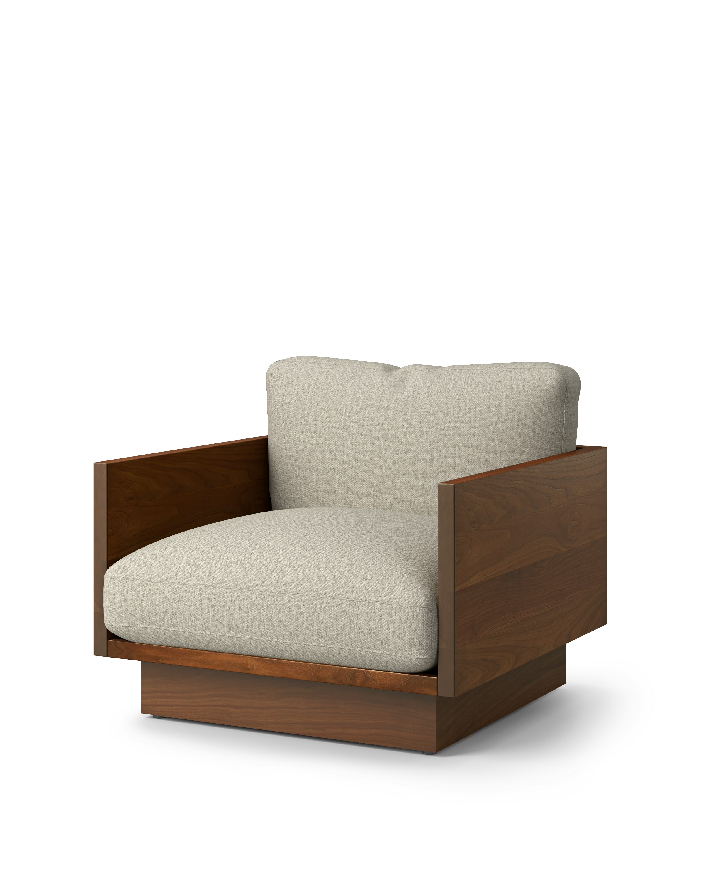 Pawson Drift Lounge Chair - Beck, Patisserie, Tudor Walnut