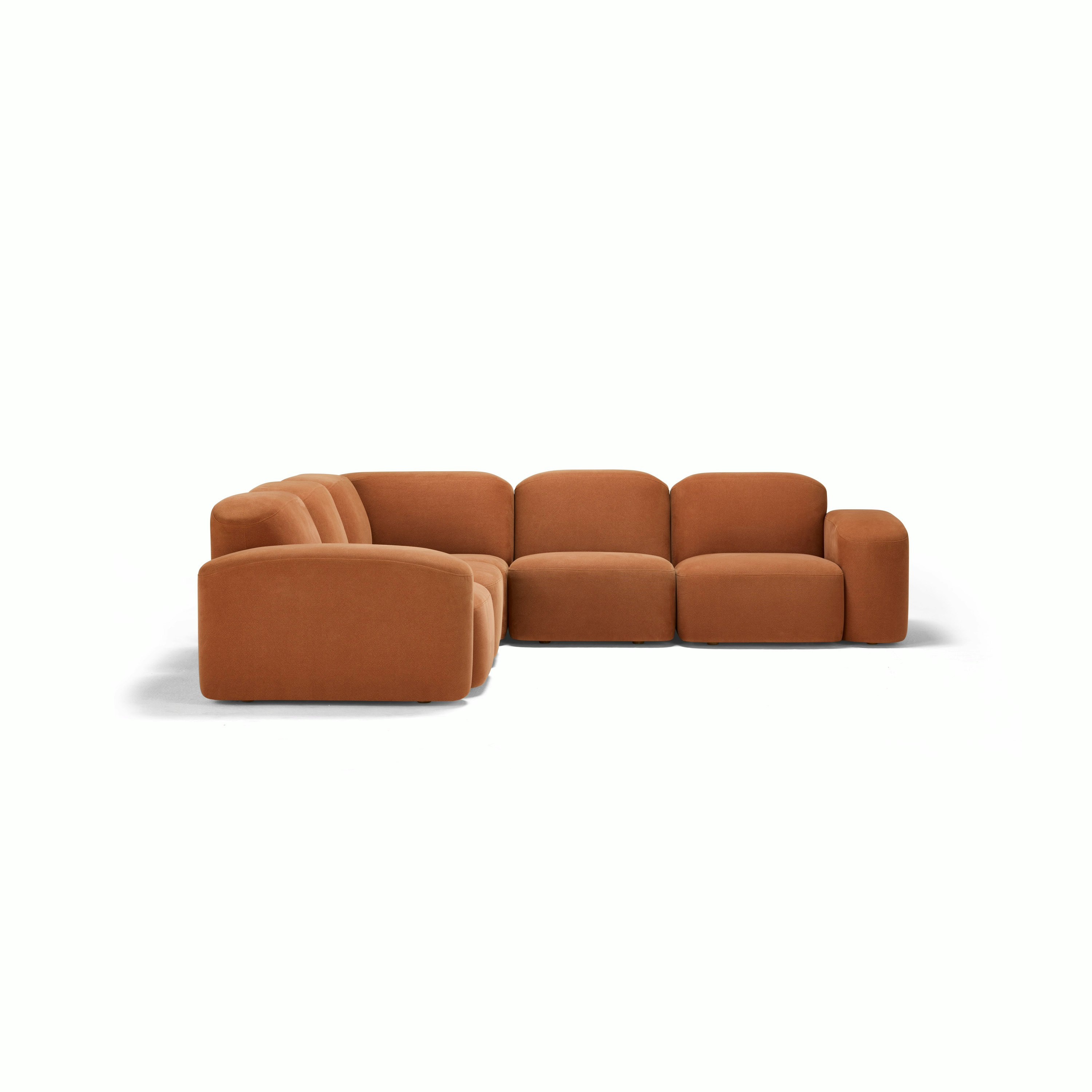 Muse Five Seat Corner Sectional - Cabarita, Hazel