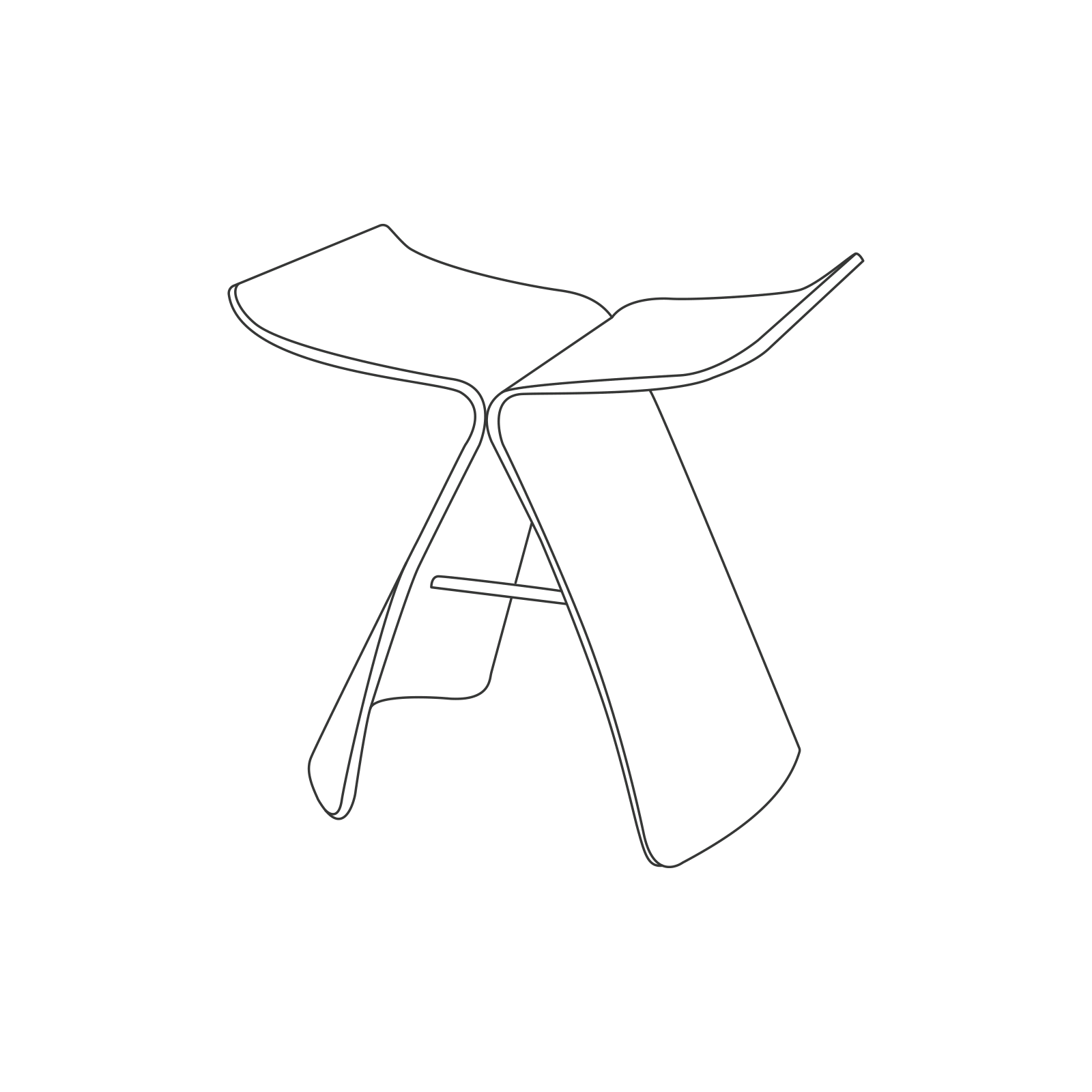 Yanagi Butterfly Stool