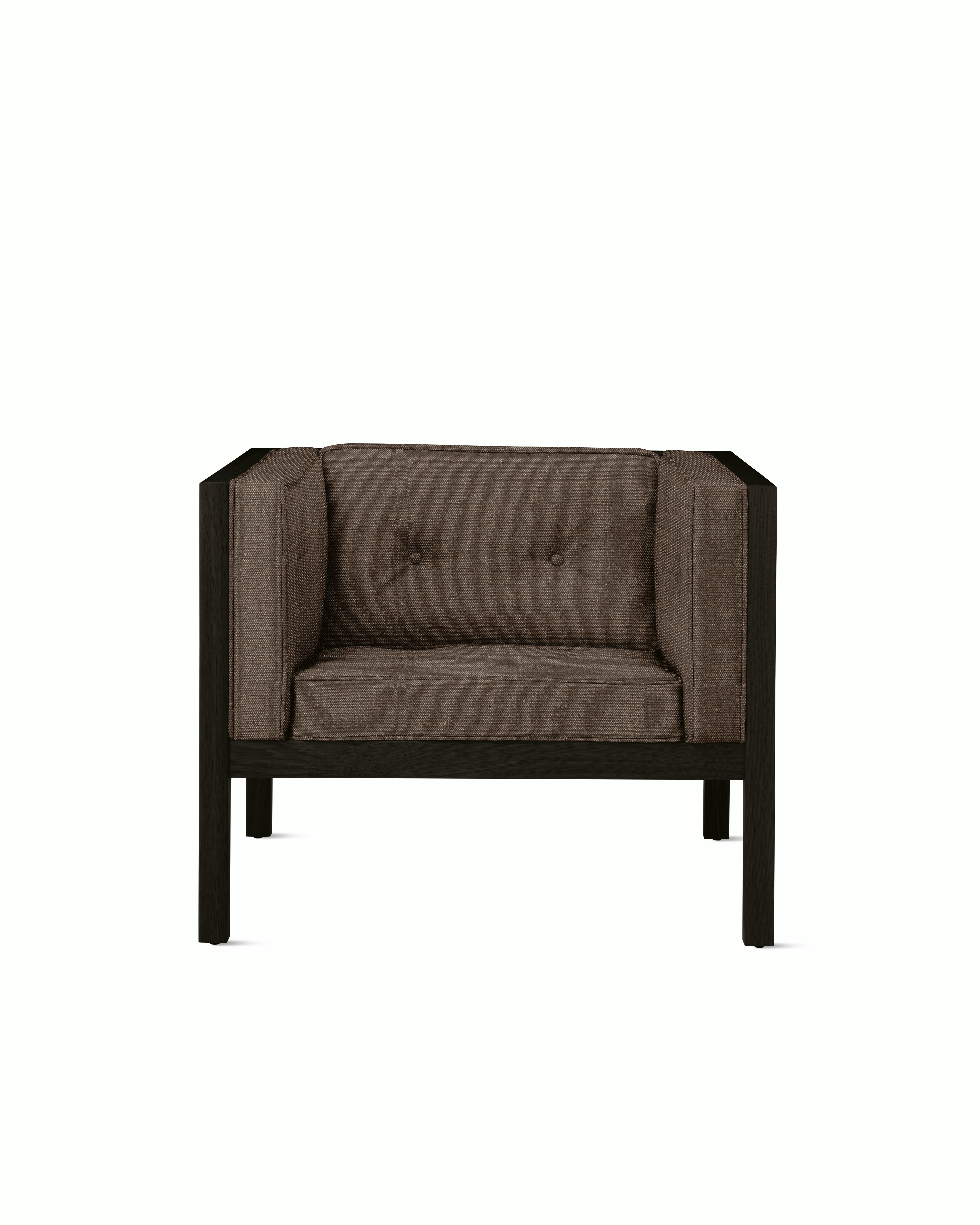 Cube Armchair - Album, Espresso, Black Stained Oak