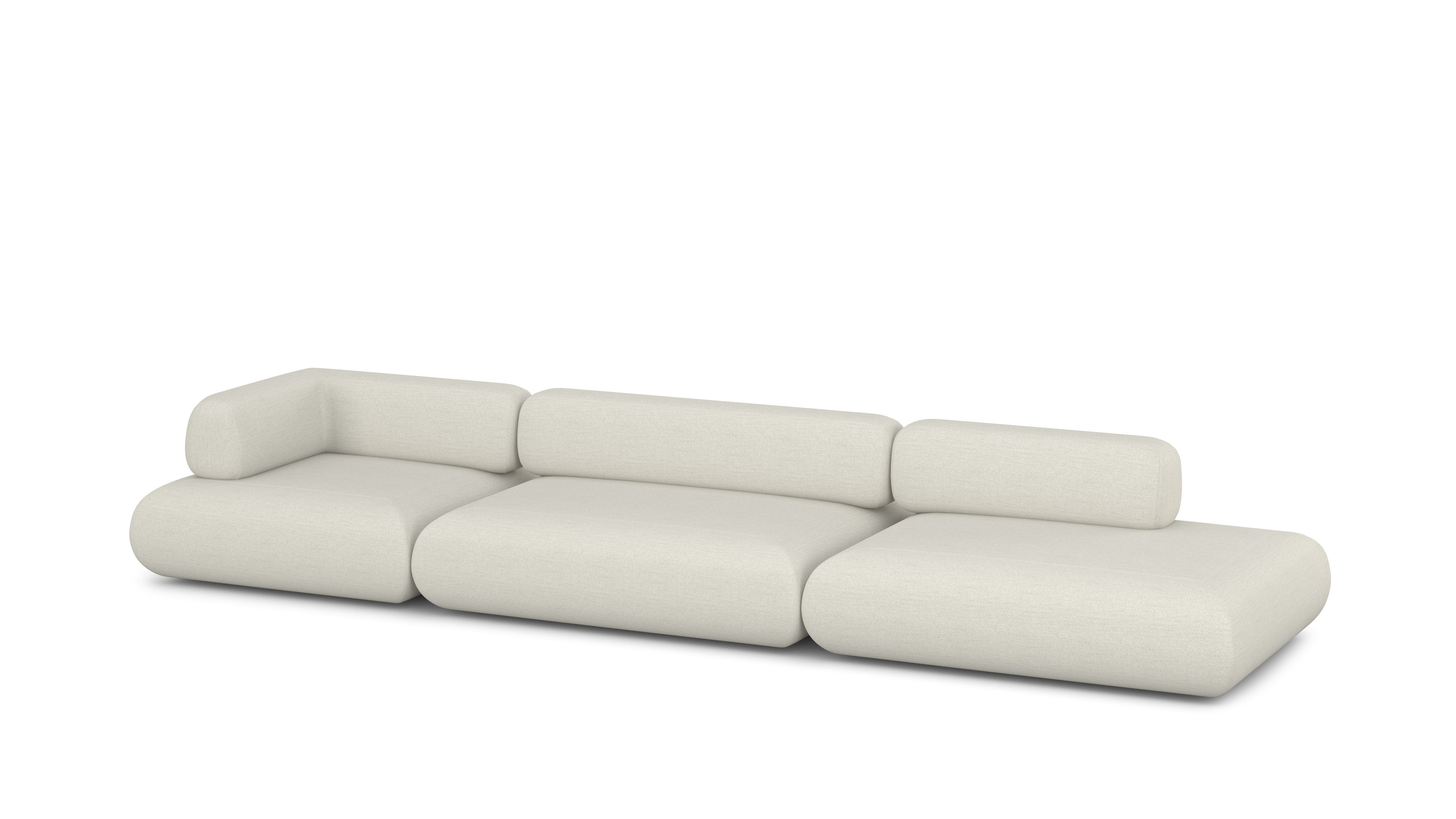 Sval One Arm Sofa - Beck,   Buckram,   Left