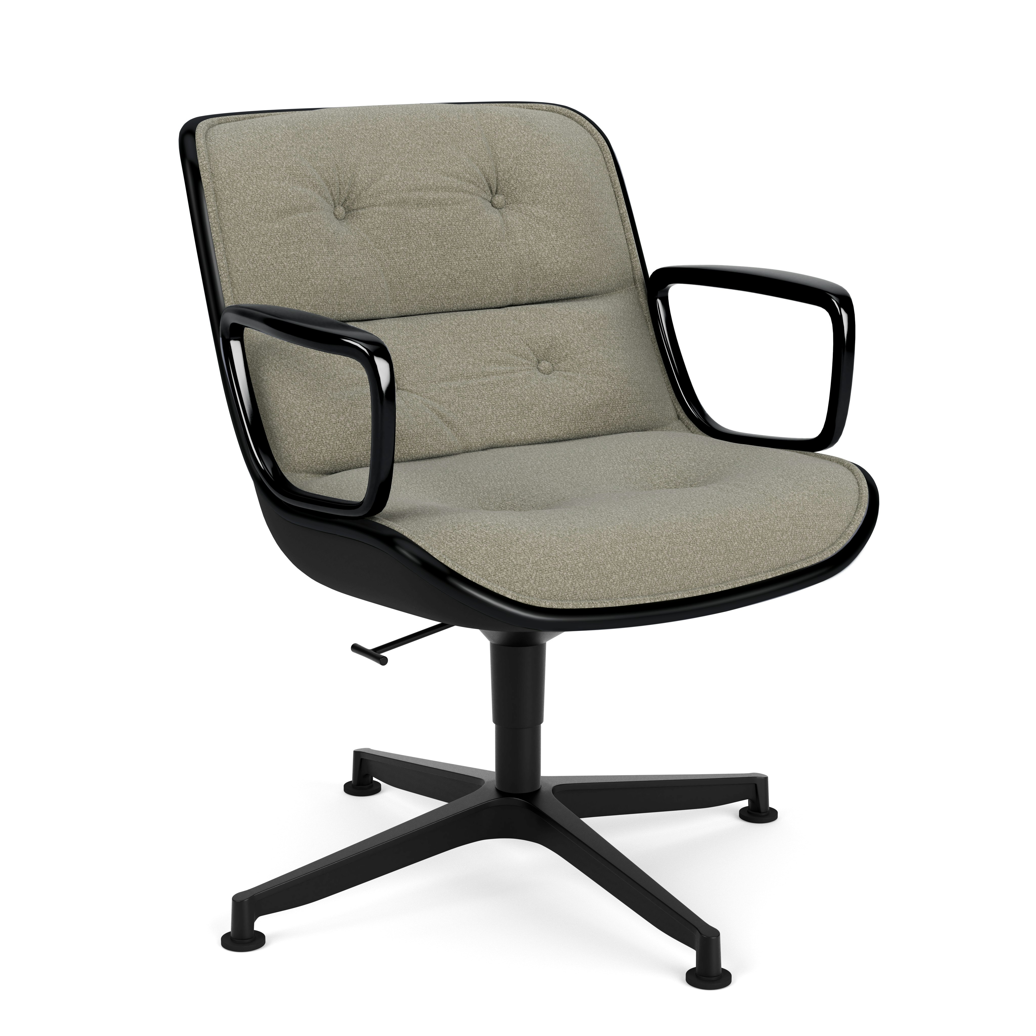 Pollock Executive Armchair - 4 Star, Black, Classic Boucle, Transit