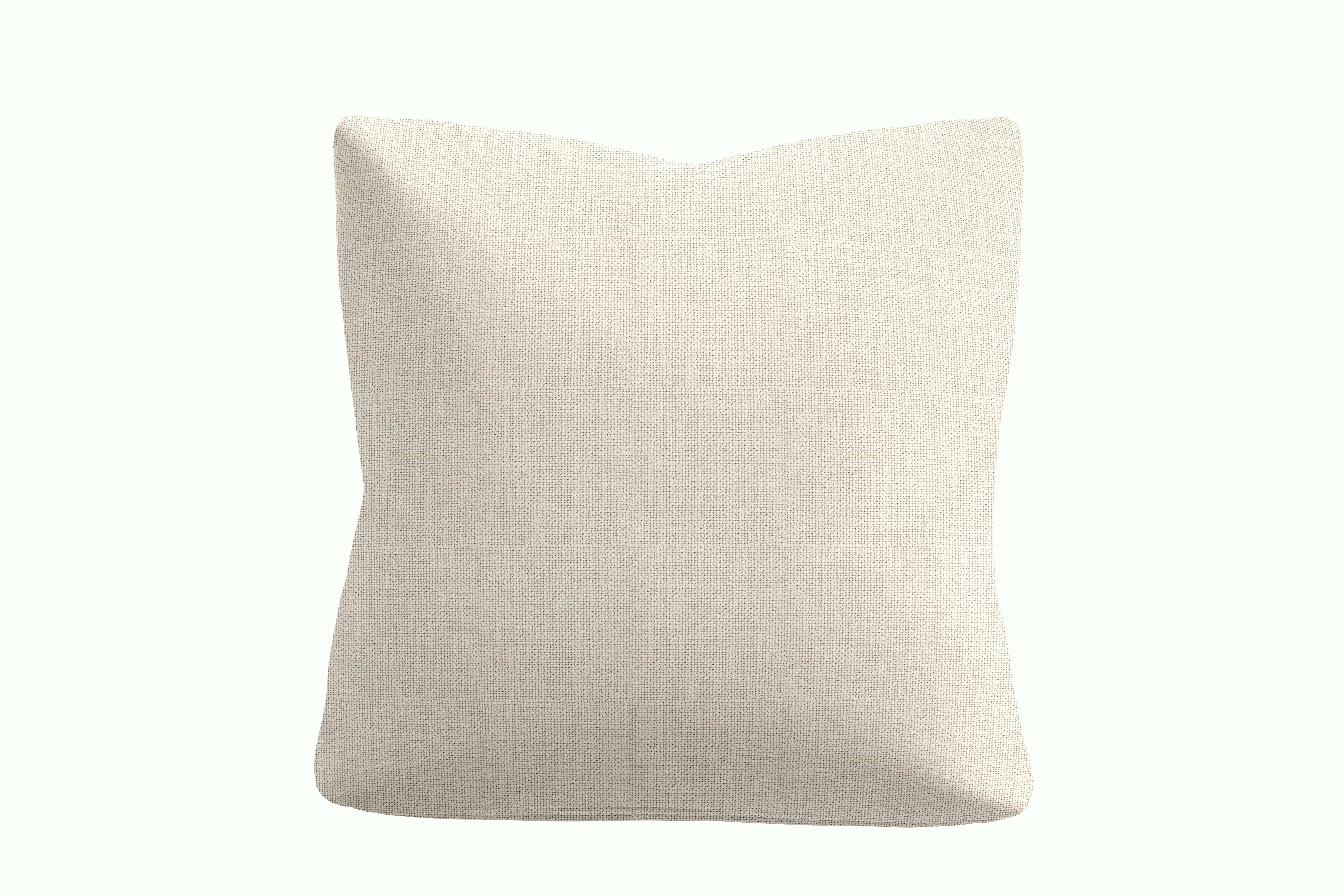 Irvin Throw Pillow - Standard,  Pebble Weave,  Ecru