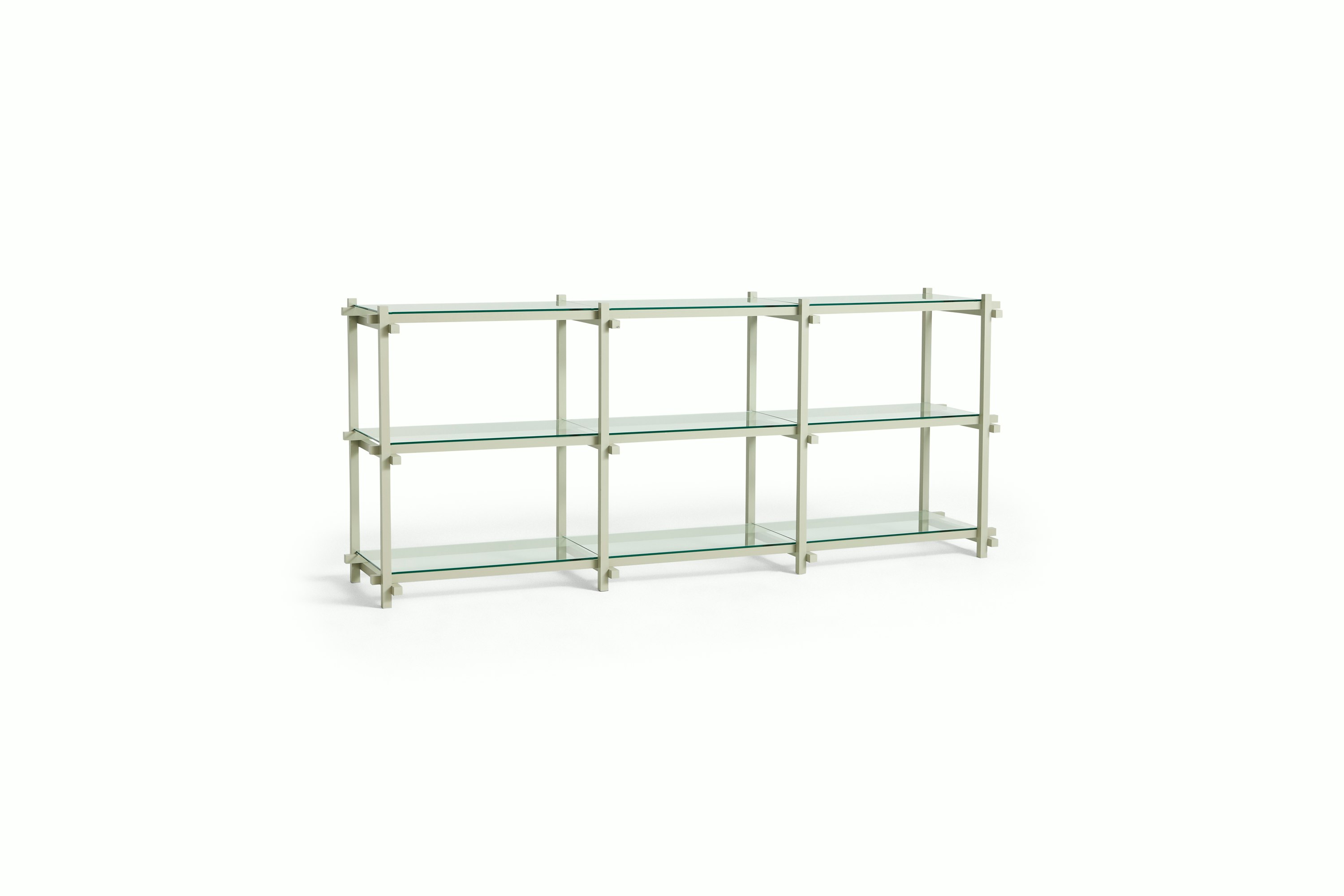 Woody Shelving 2.0 - Low, Smokey Grey Beech, Smokey Grey