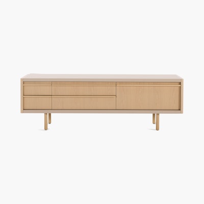 New Canaan Media Unit - oak,  champagne New Canaan Media Unit - oak,  champagne